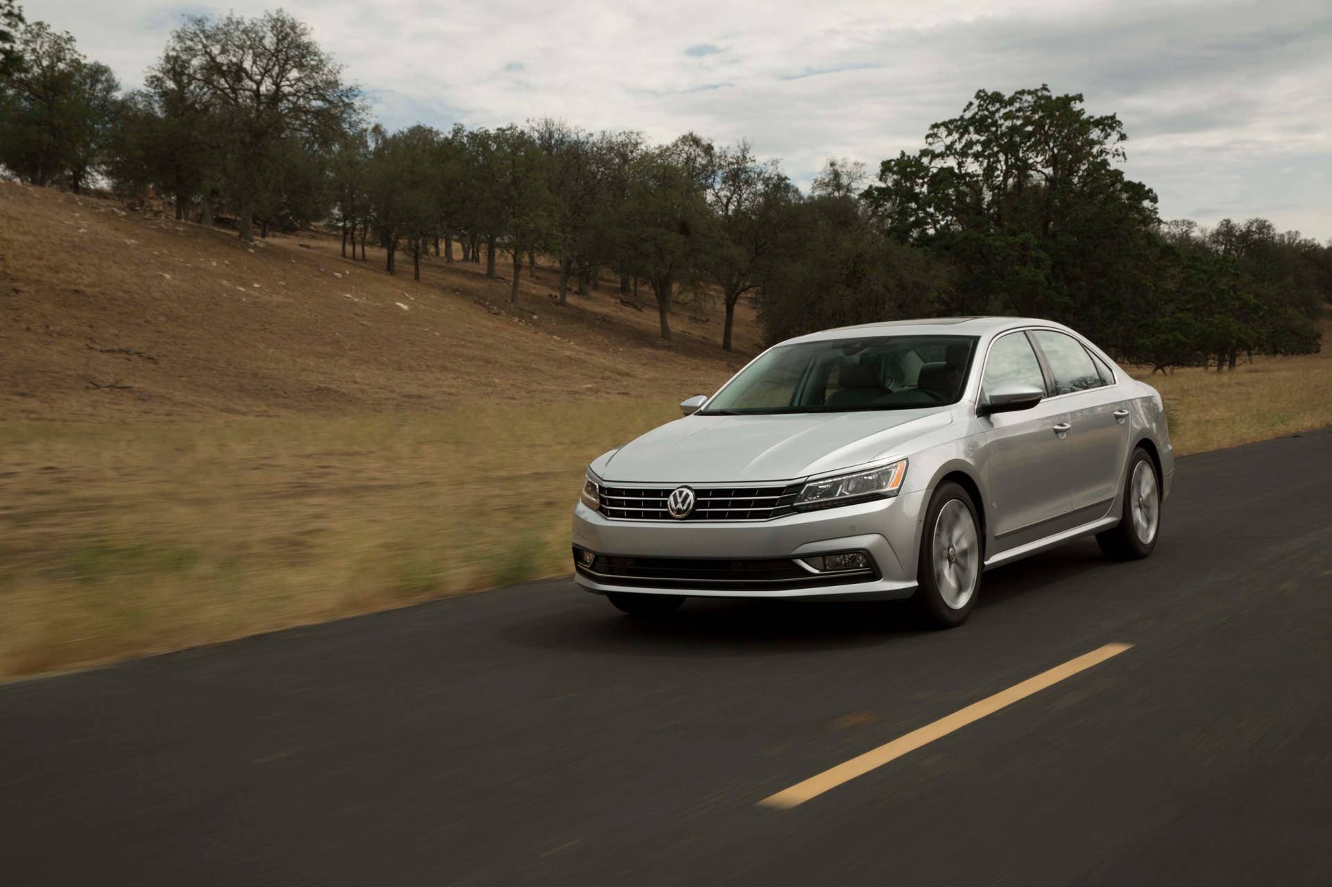 vw passat road