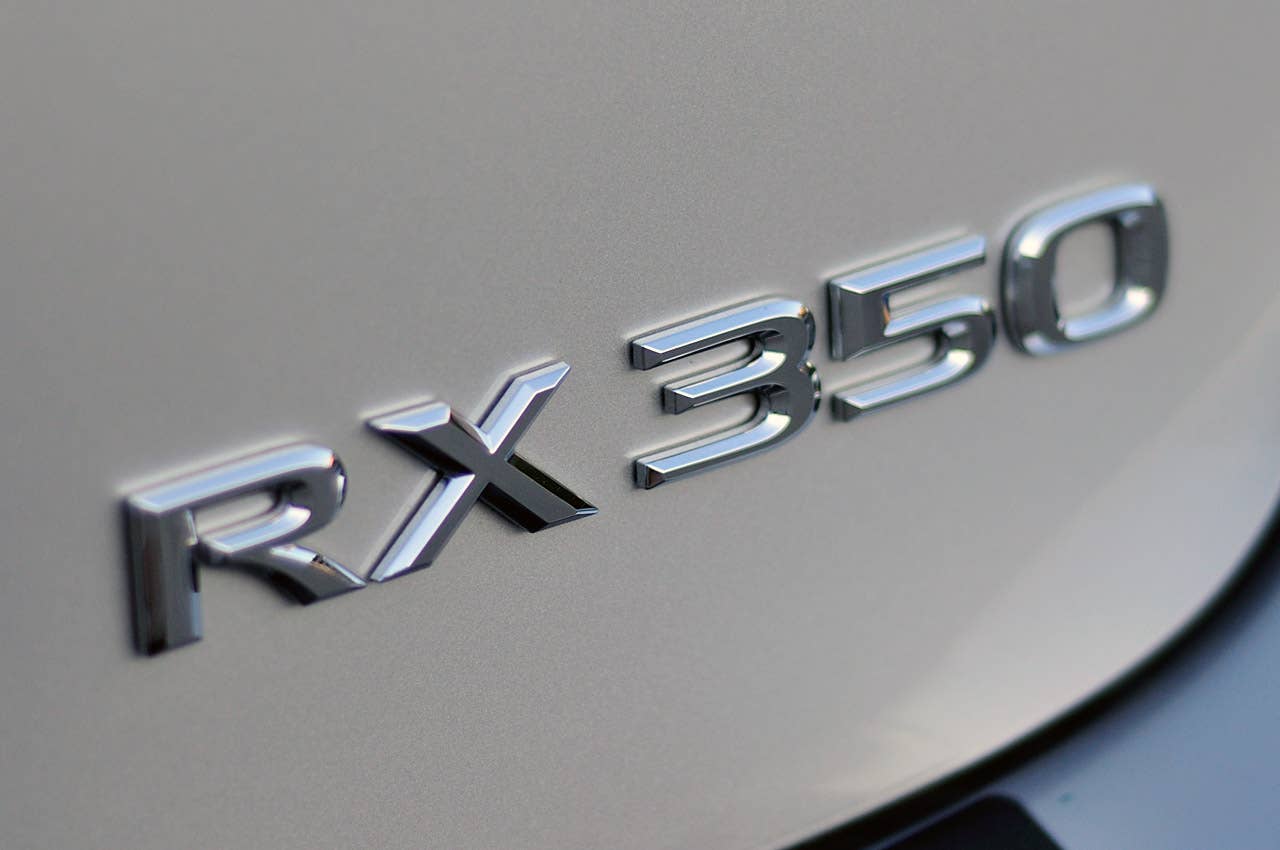 2013 Lexus RX 350 F Sport badge