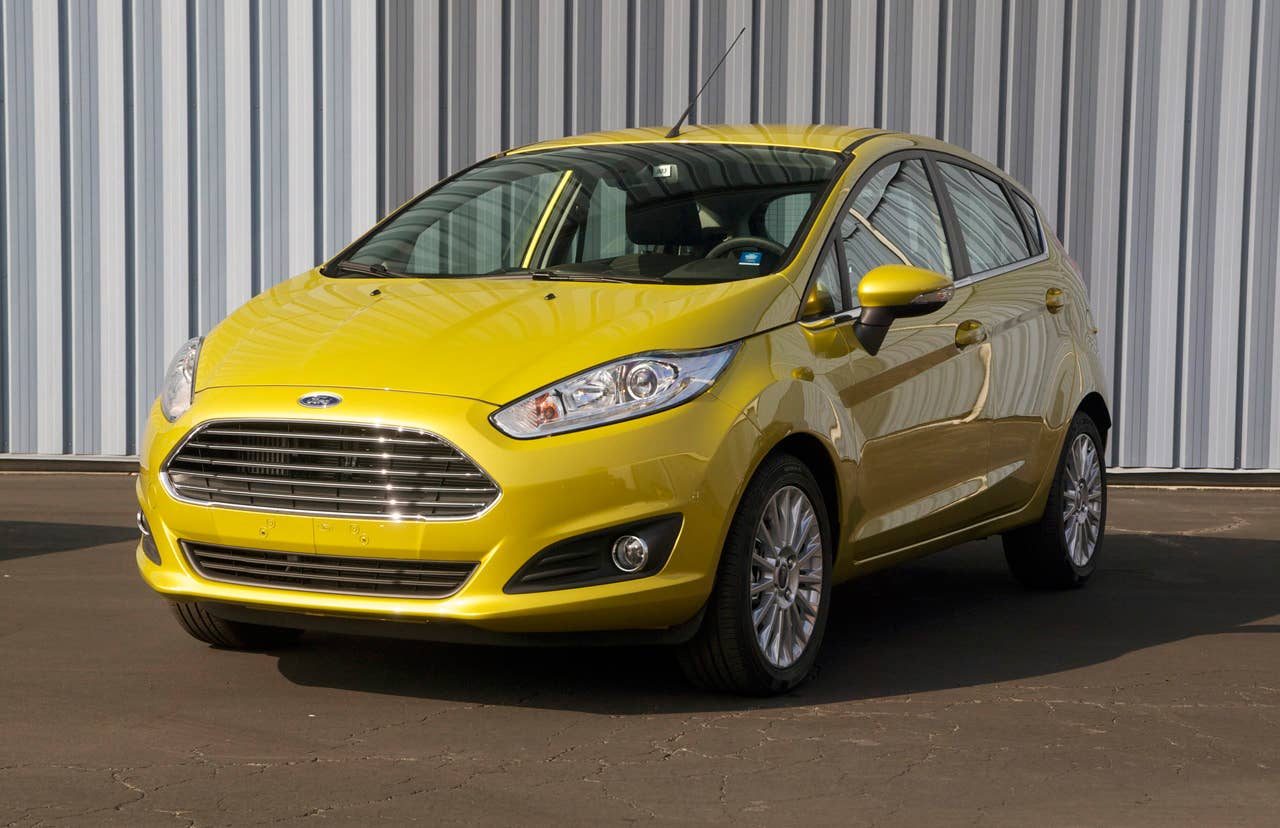 Ford Fiesta 1.0-liter Ecoboost front three-quarter