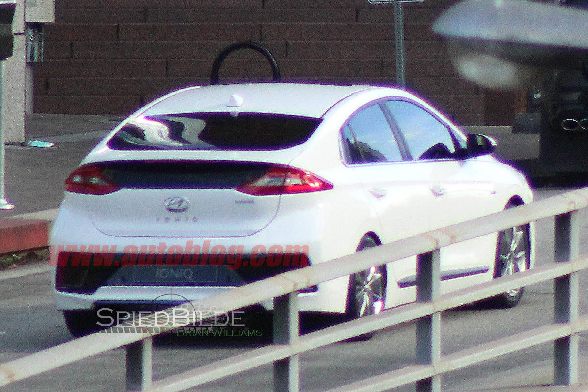 2017 Hyundai Ioniq rear 3/4 spied