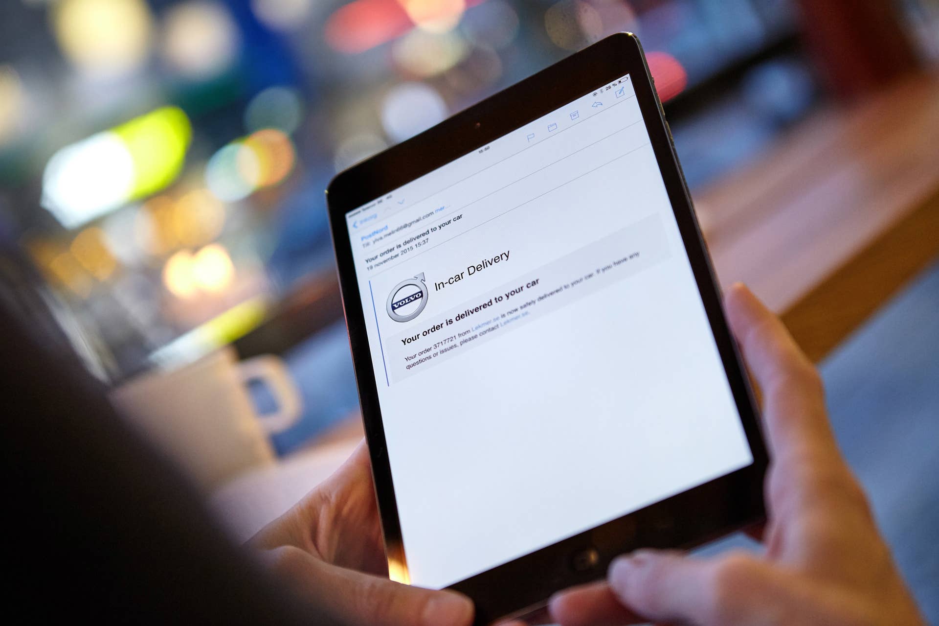 Volvo In-Car Delivery program tablet app