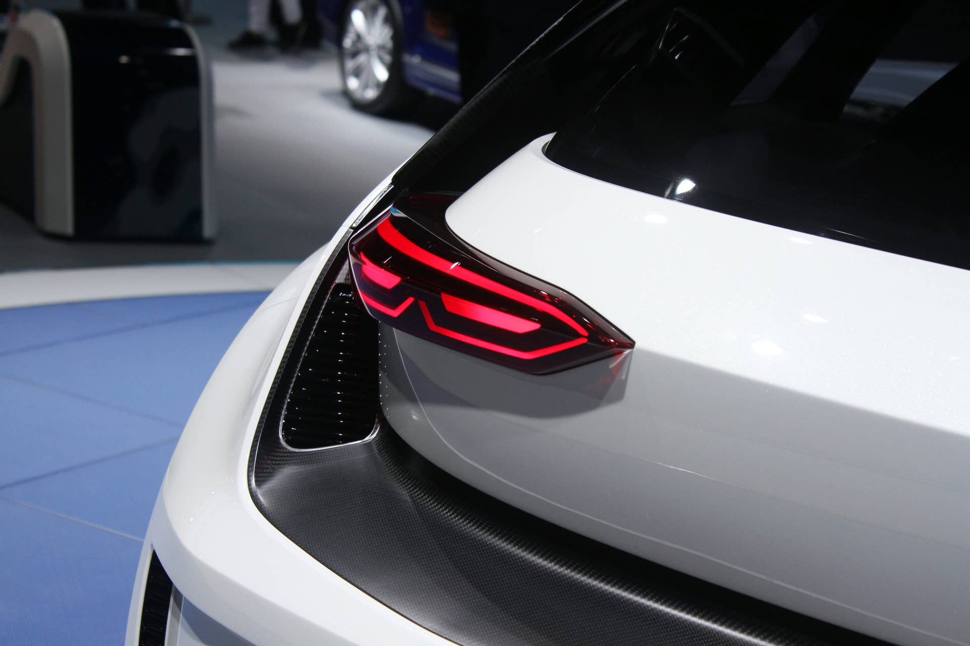 The Volkswagen Golf GTE Sport concept showed off at the 2015 Frankfurt Motor Show, vent details around the taillight.