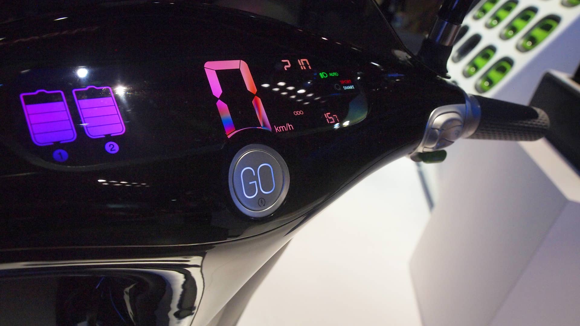 Panasonic Gogoro Electric Scooter handlebar