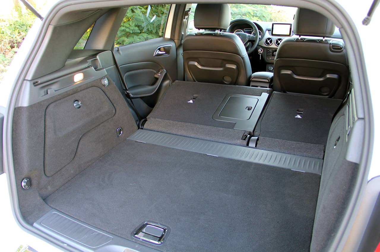 2012 Mercedes-Benz B-Class rear cargo area