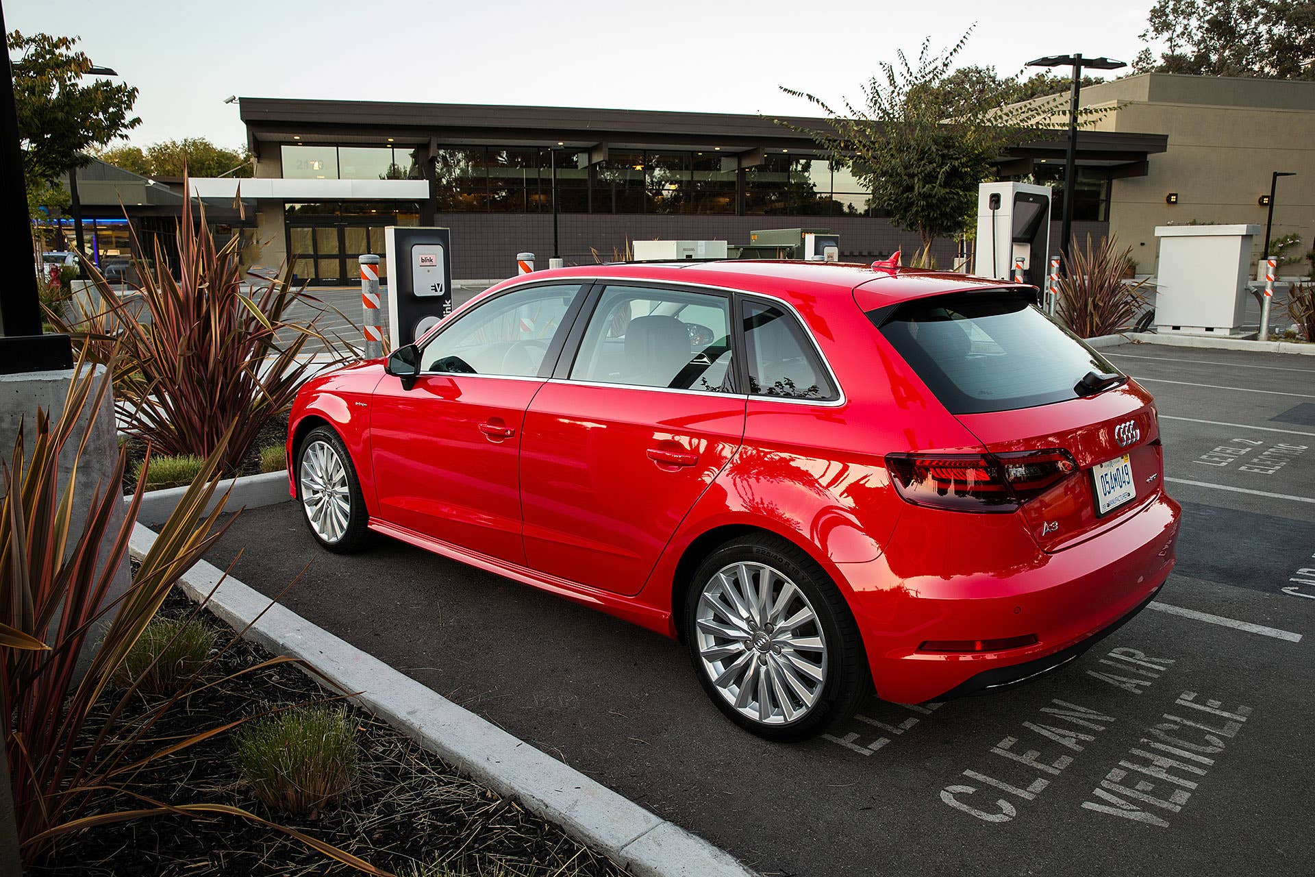 2016 Audi A3 Sportback E-Tron rear 3/4 view