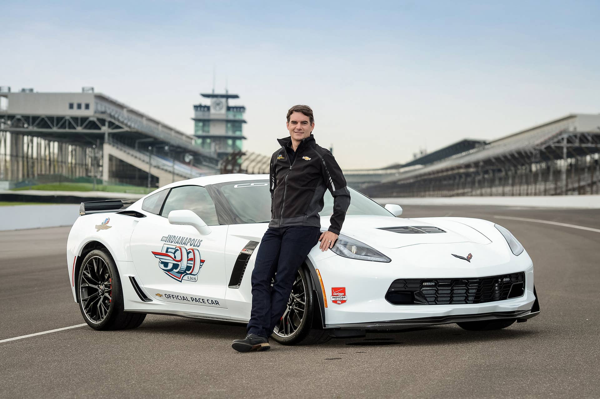 Jeff Gordon Chevy Corvette Z06 pace car Indy 500 indianapolis