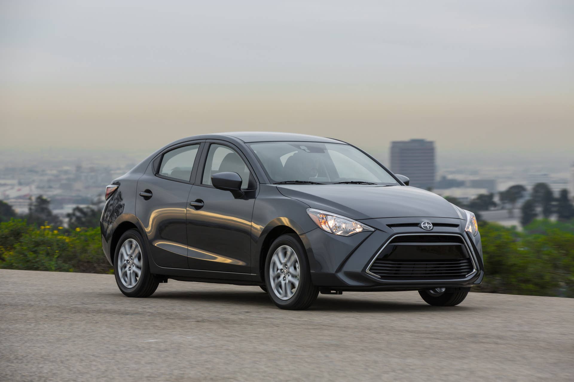 scion ia action front grille motion
