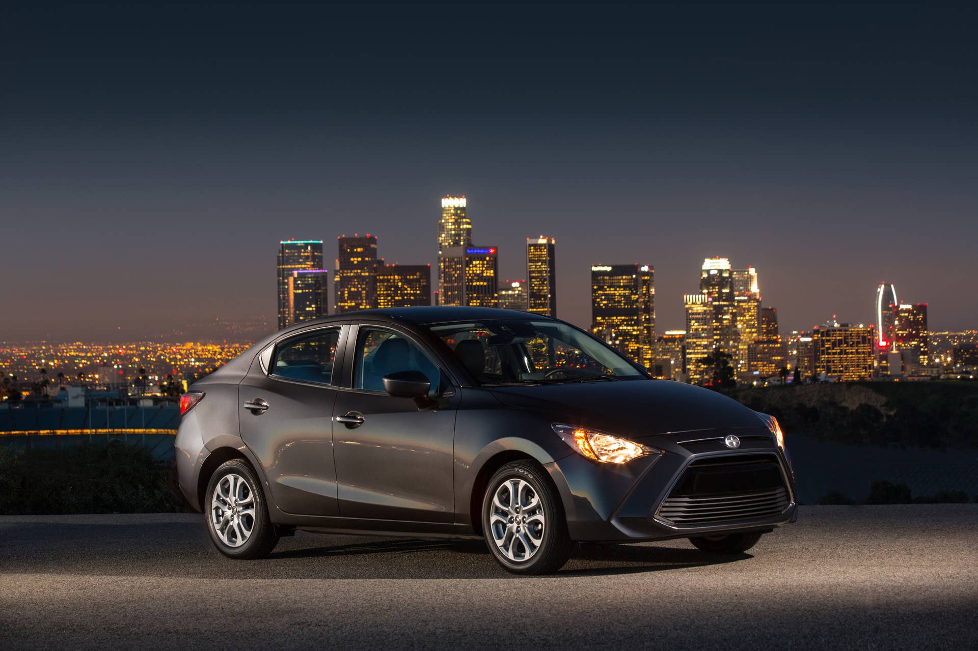 scion ia la los angeles skyline night