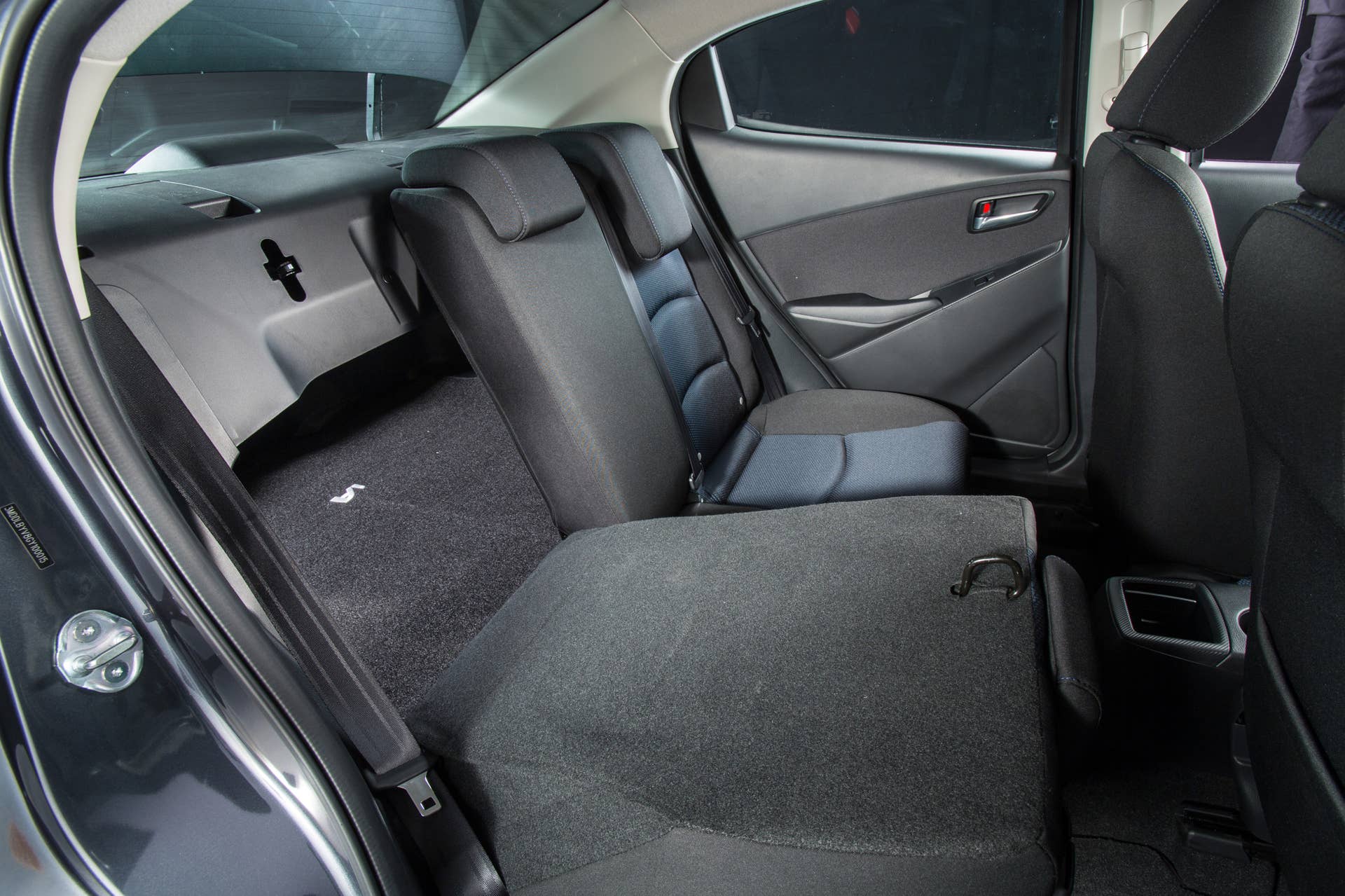 scion ia 2016 cabin seats folded