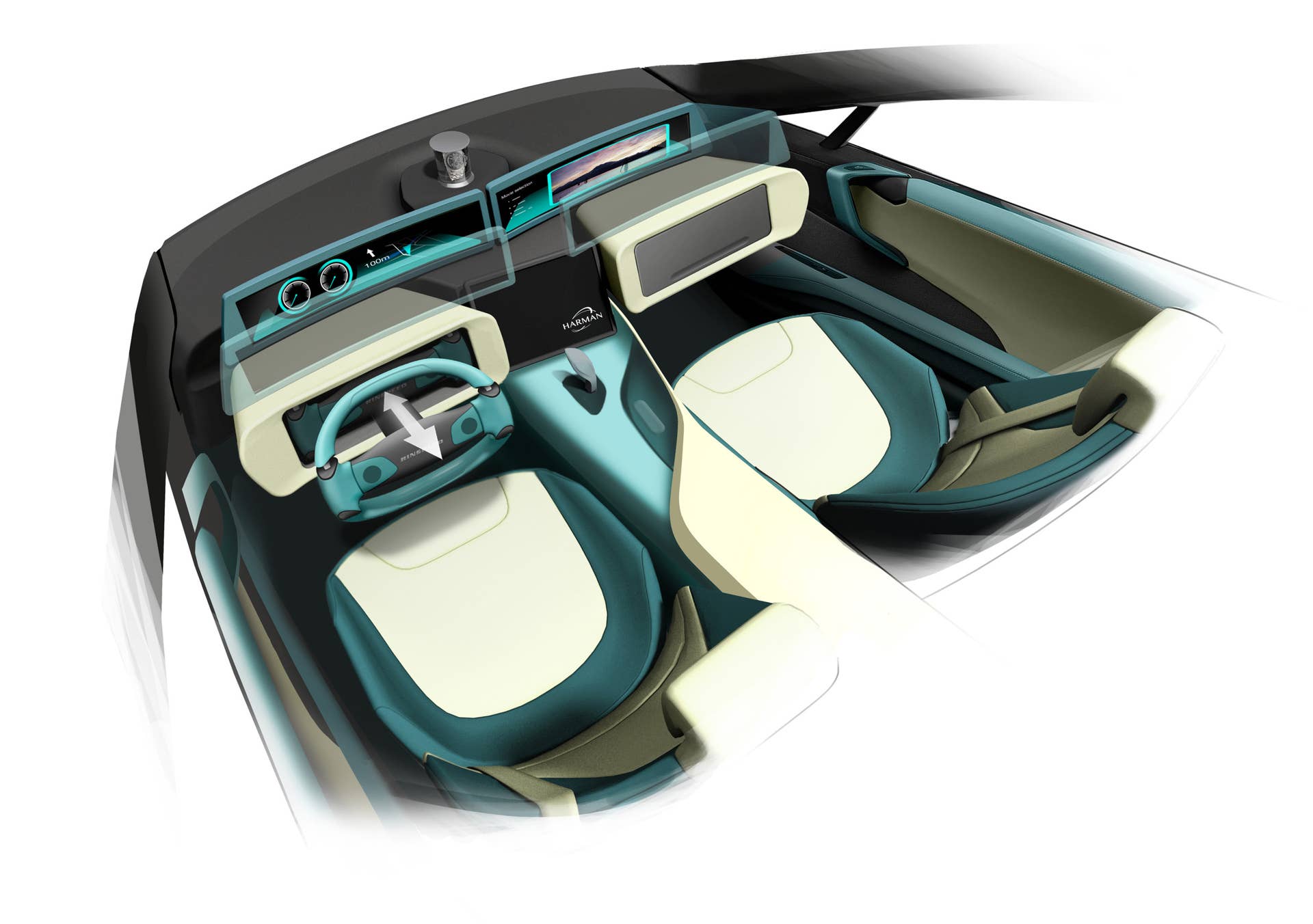 Rinspeed Etos interior rendering