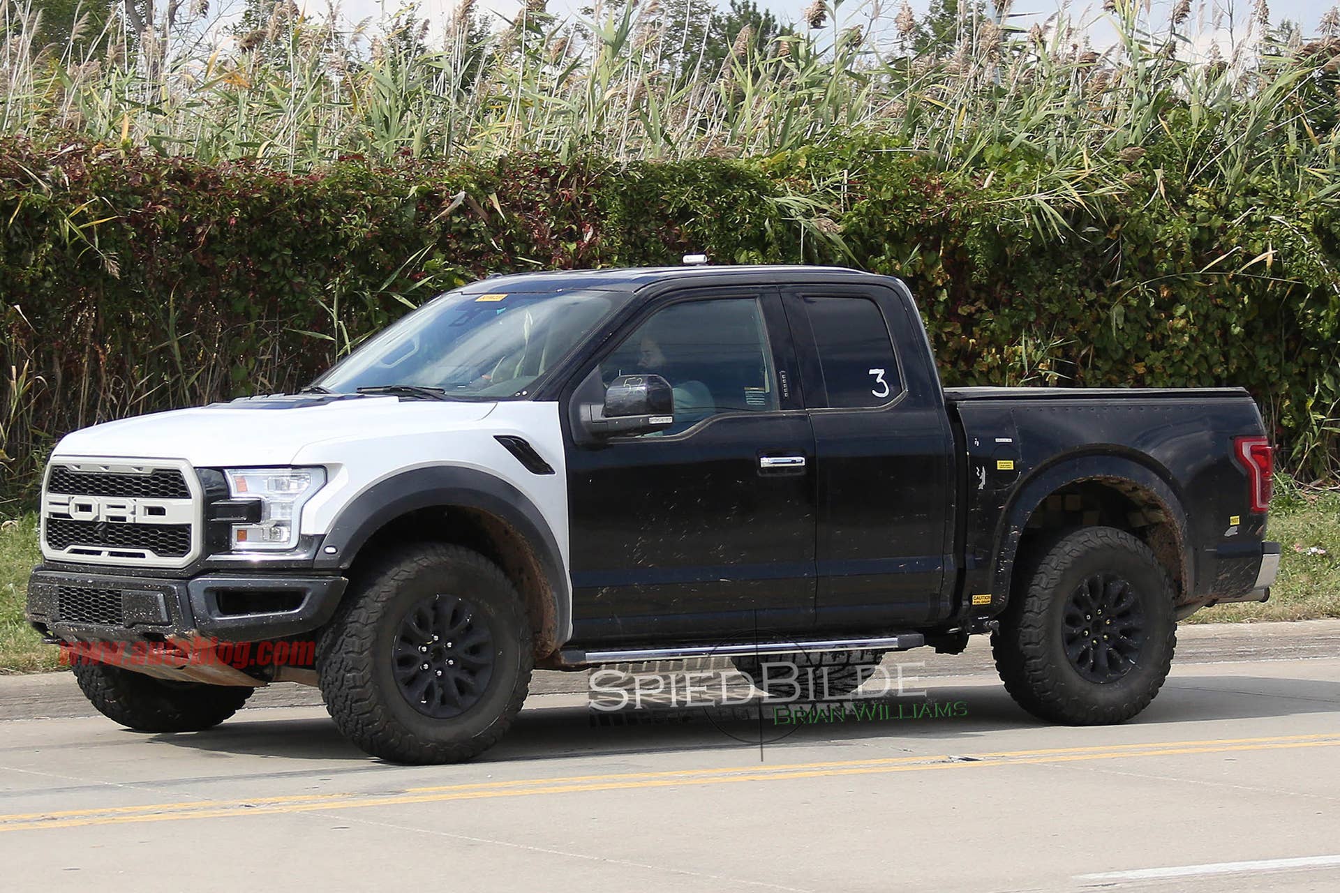 2017 Ford F-150 Raptor prototype front 3/4