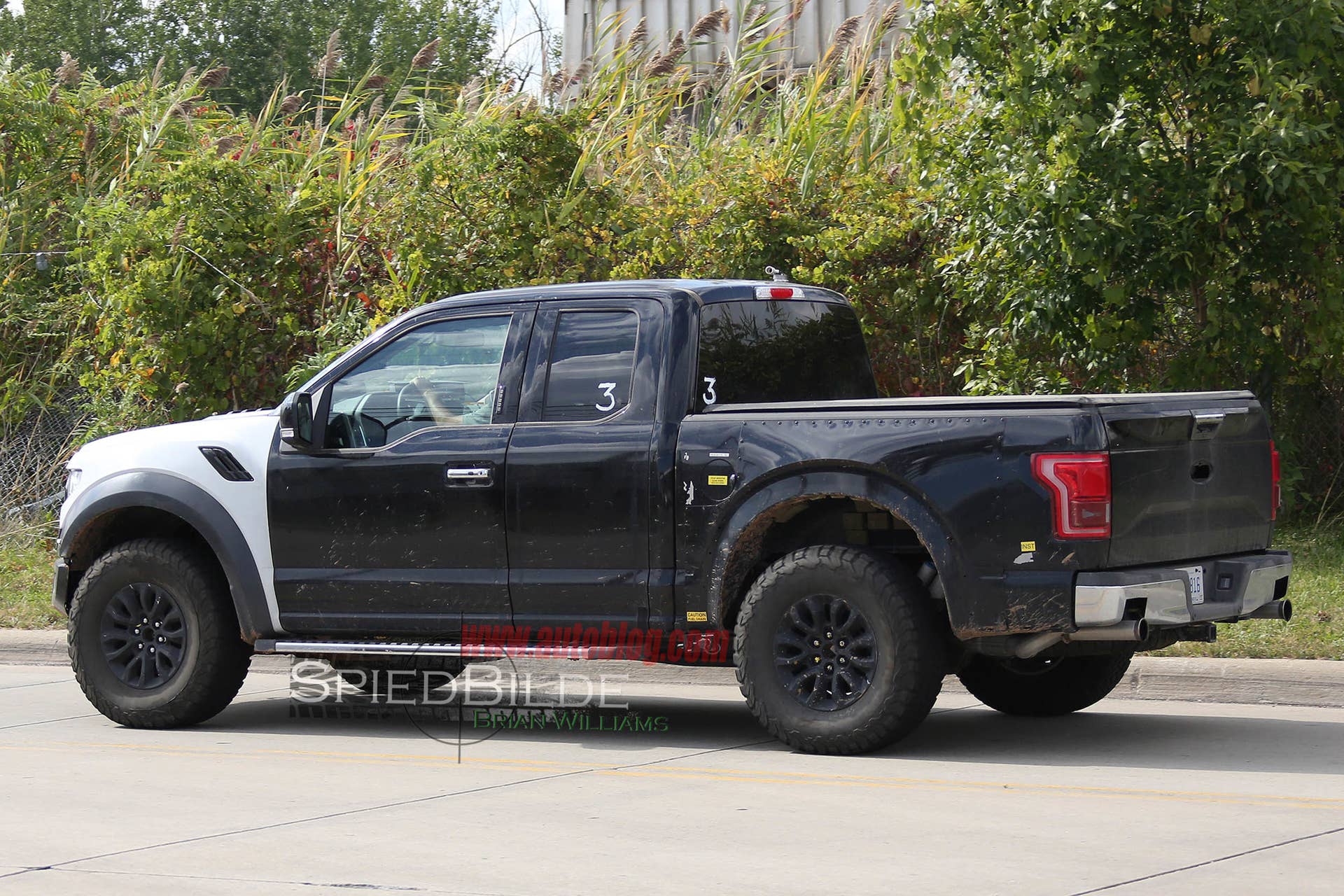 2017 Ford F-150 Raptor prototype rear 3/4