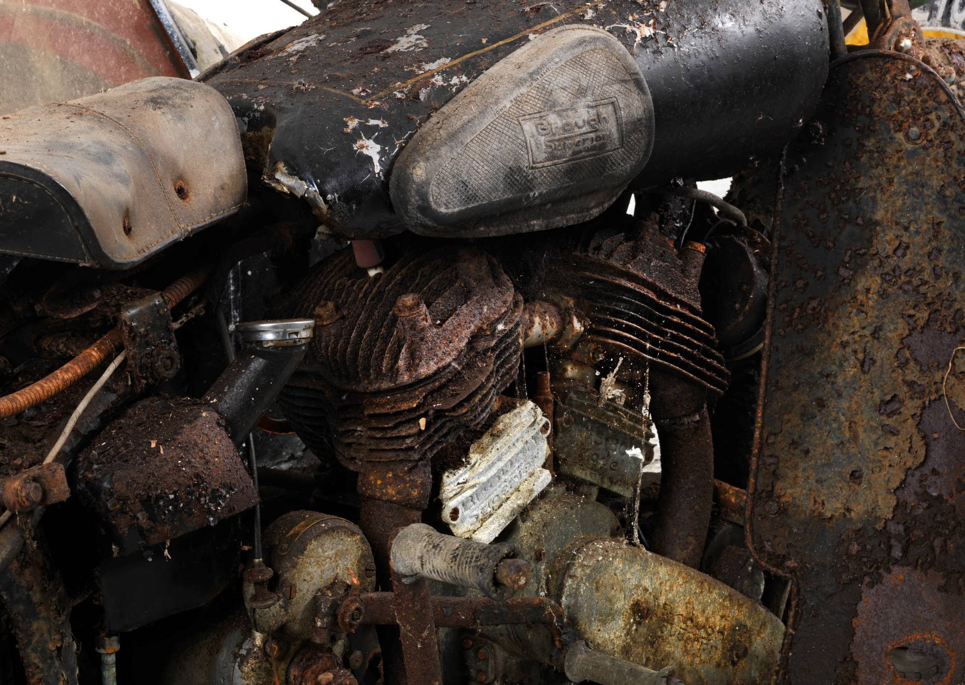 1938 brough superior 982cc ss80 with sidecar engine