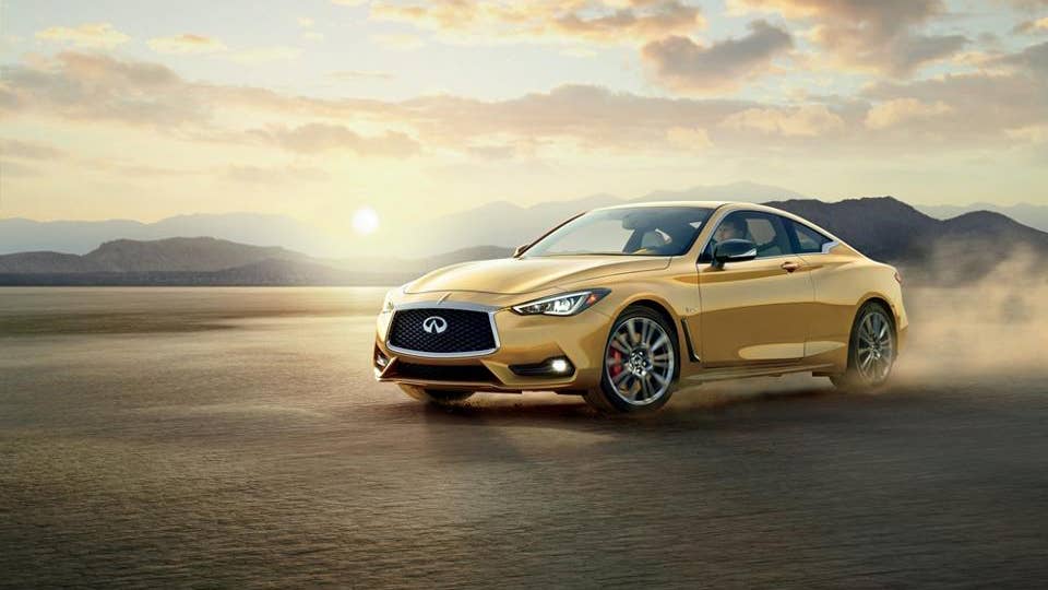 Based on the Red Sport 400 version of the all-new 2017 INFINITI Q60, the 400-horsepower INFINITI Q60 Neiman Marcus Limited Edition is equipped with a 3.0 liter-twin-turbocharged V6 engine and is painted a striking Solar Mica hue. The Nieman Marcus Limited Edition Q60 offers Direct Adaptive SteeringÃ´, Dynamic Digital Suspension, BoseÃ Performance Series premium audio system and INFINITI InTouchÃ´ infotainment system. This special edition Q60 also features genuine carbon fiber accents on the fender vents, fog-light finishers, mirror caps and rear spoiler. The interior is equipped with Gallery White leather-appointed sports seats and Silver Optic Fiber Interior Trim.