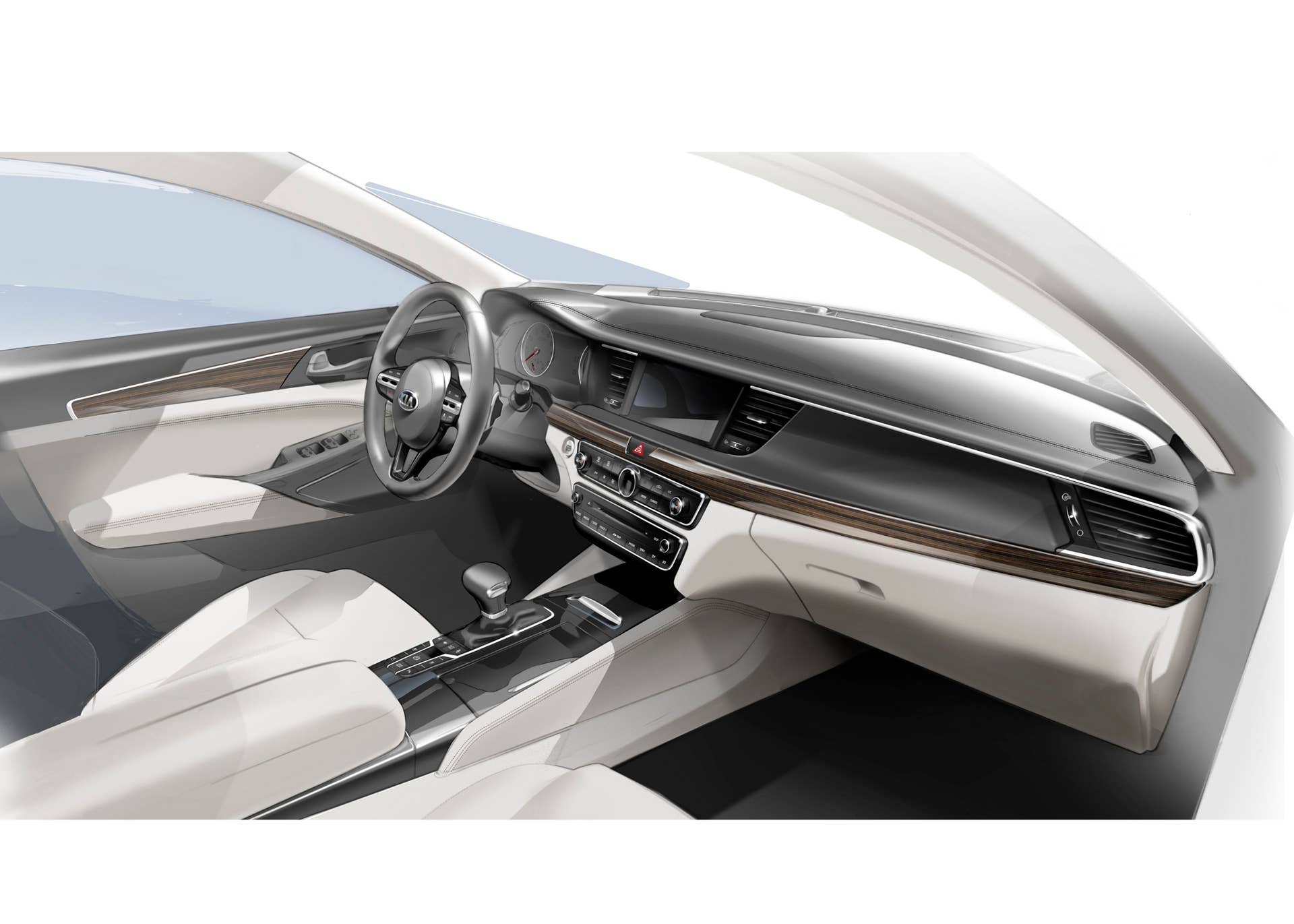 2016 Kia Cadenza rendering interior