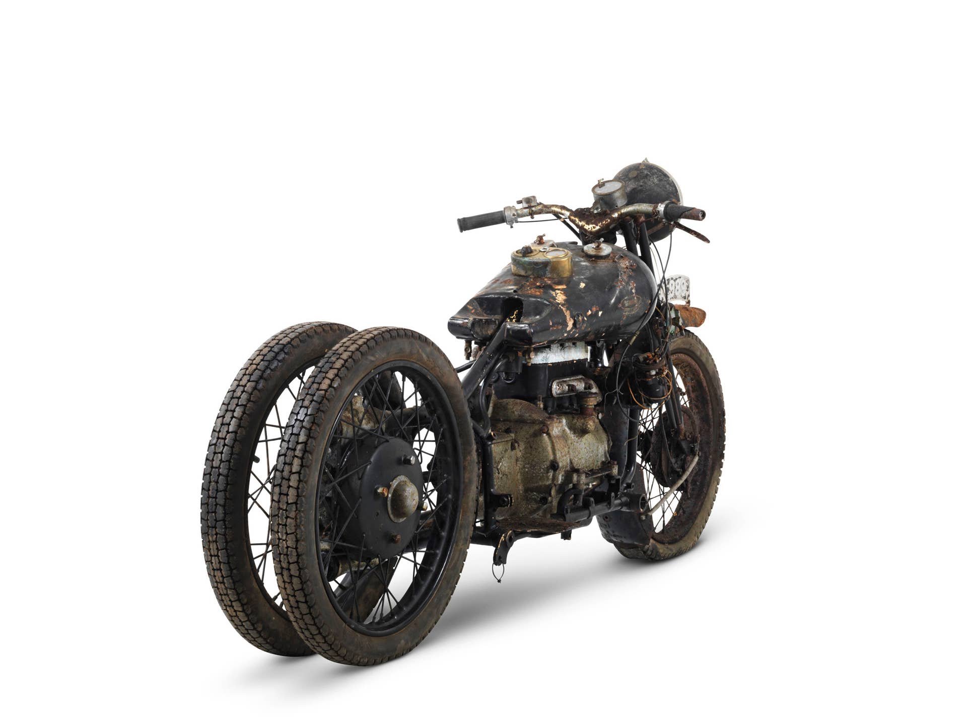 brough superior 750cc bs4 rear three quarters