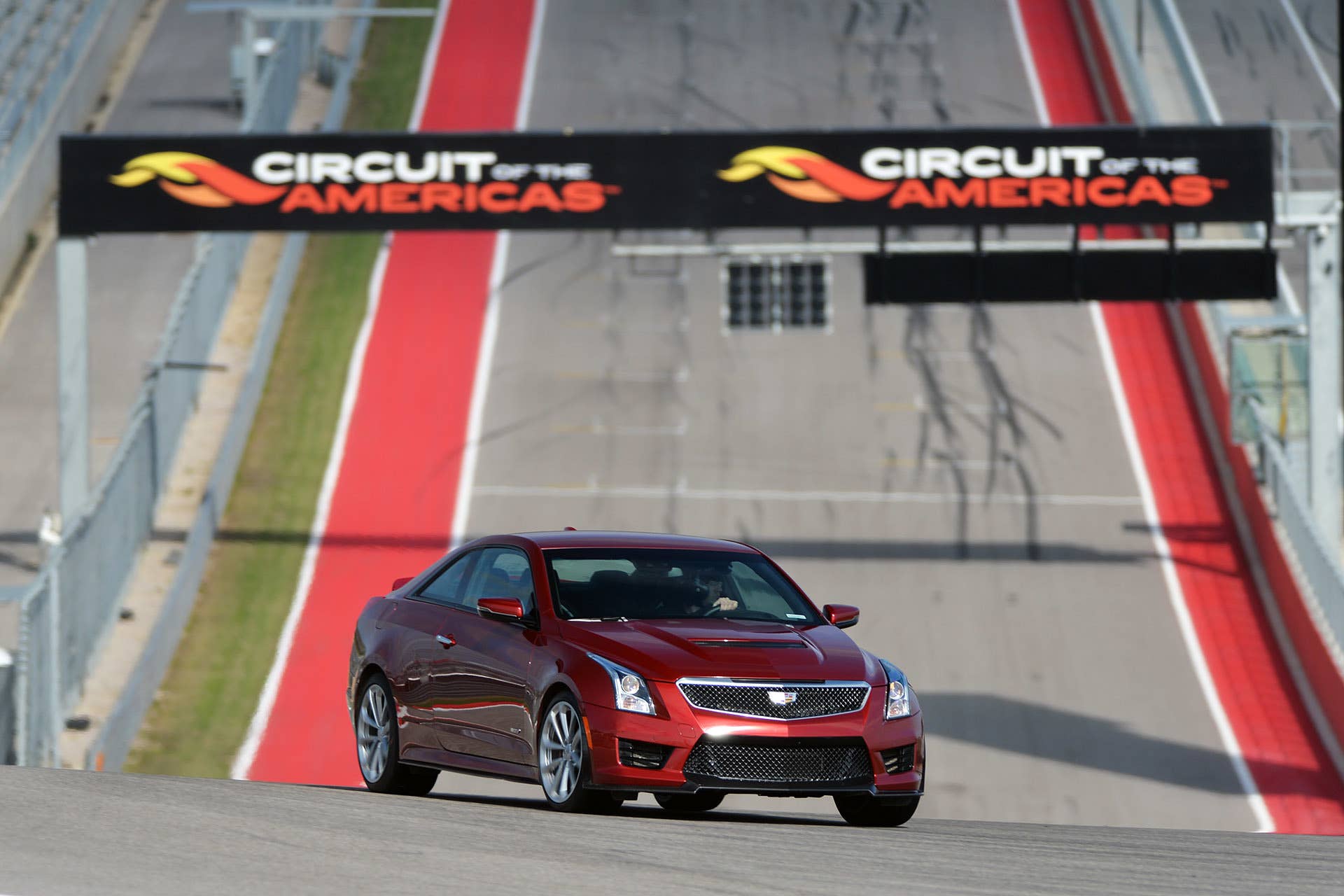 2016 Cadillac ATS-V on track