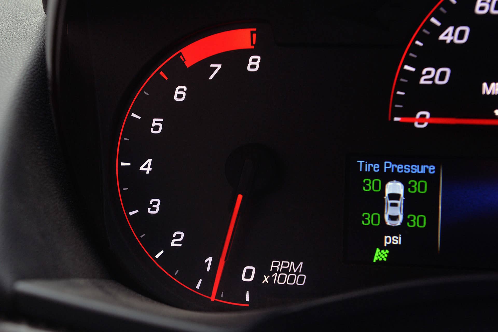 2016 Cadillac ATS-V tachometer