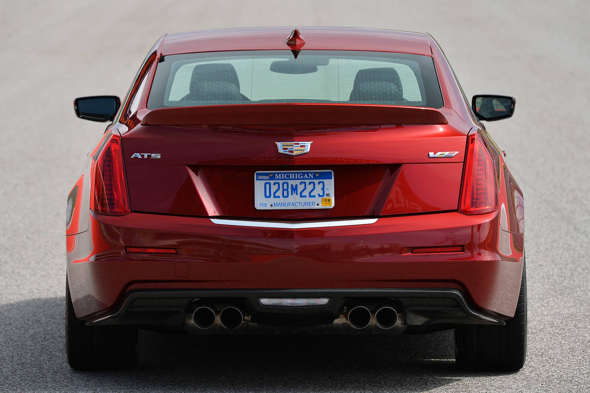 2016 Cadillac ATS-V rear view