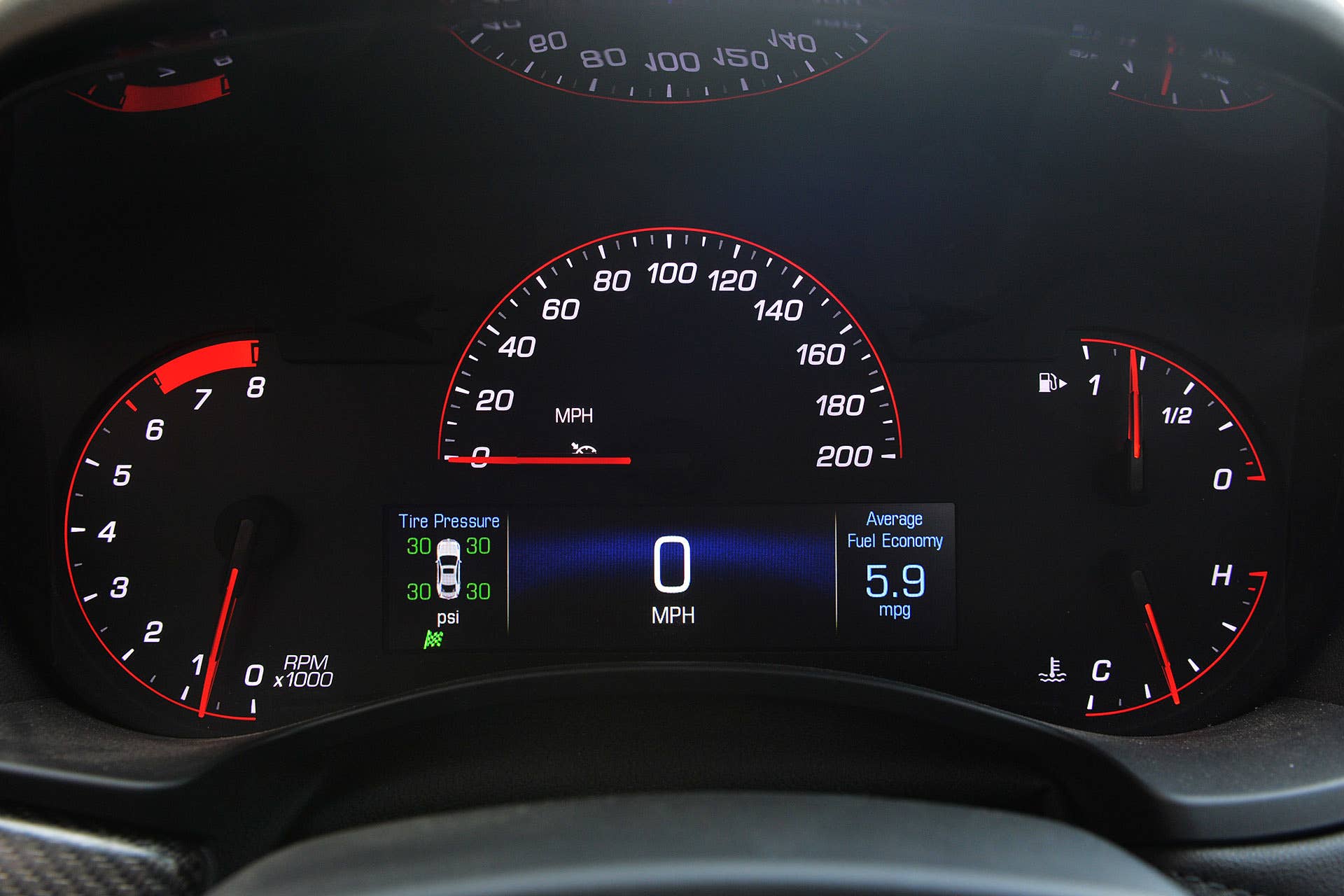 2016 Cadillac ATS-V gauges