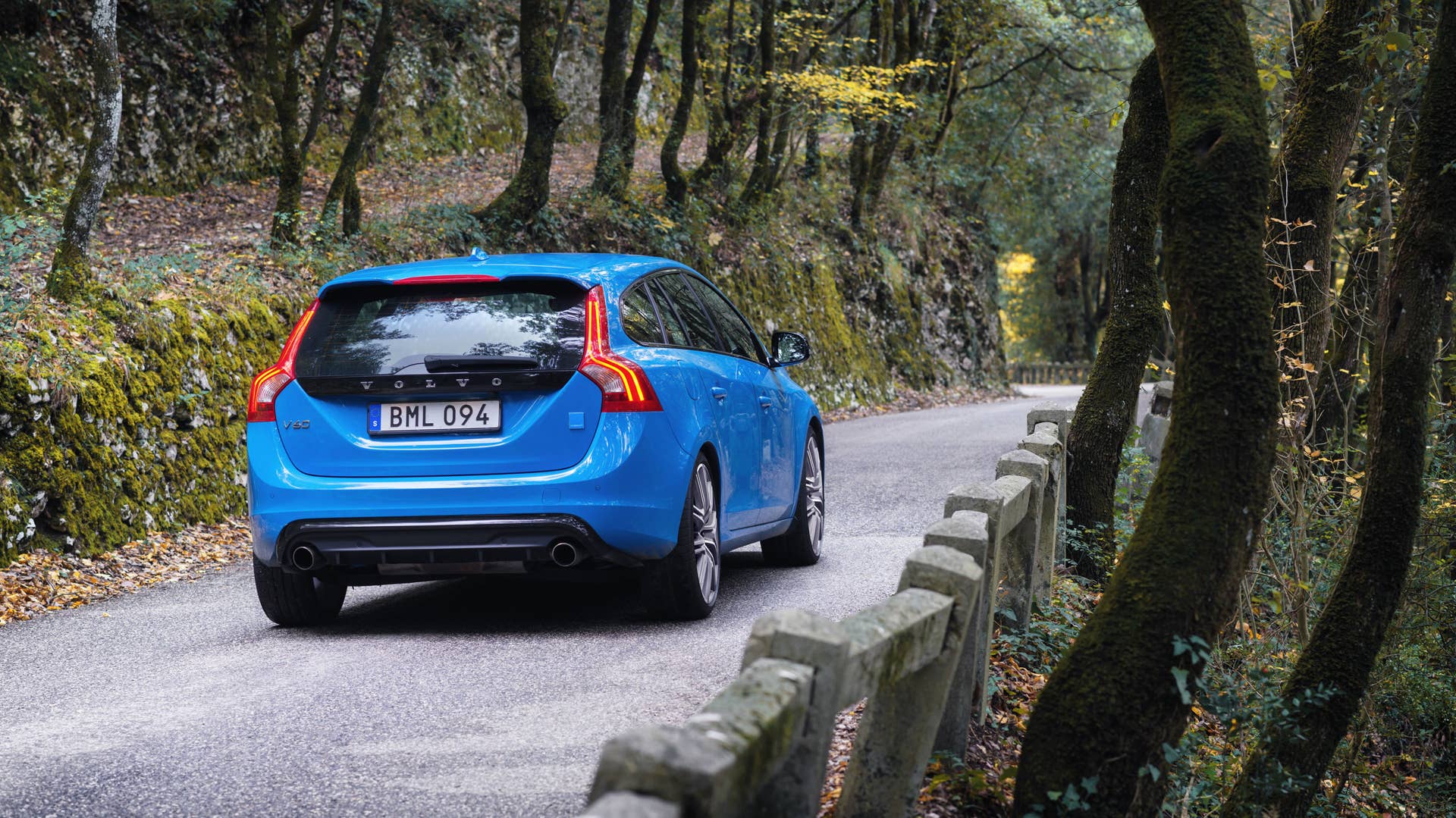 2017 volvo v60 polestar rear forest