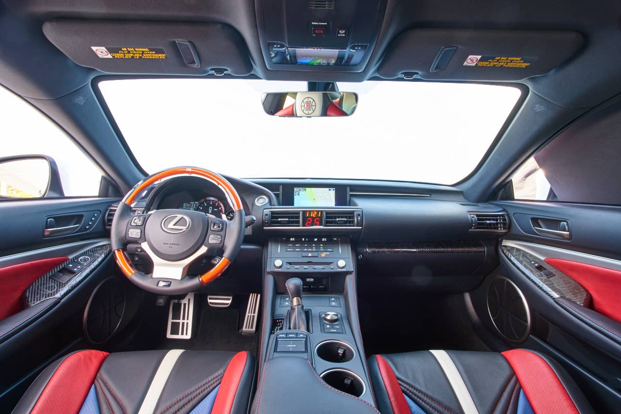 Lexus RC F Clippers Edition interior dashboard