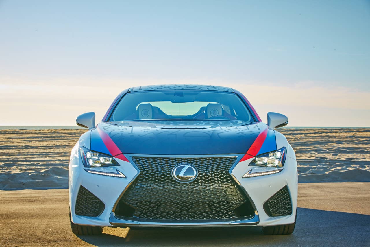 Lexus RC F Clippers Edition front