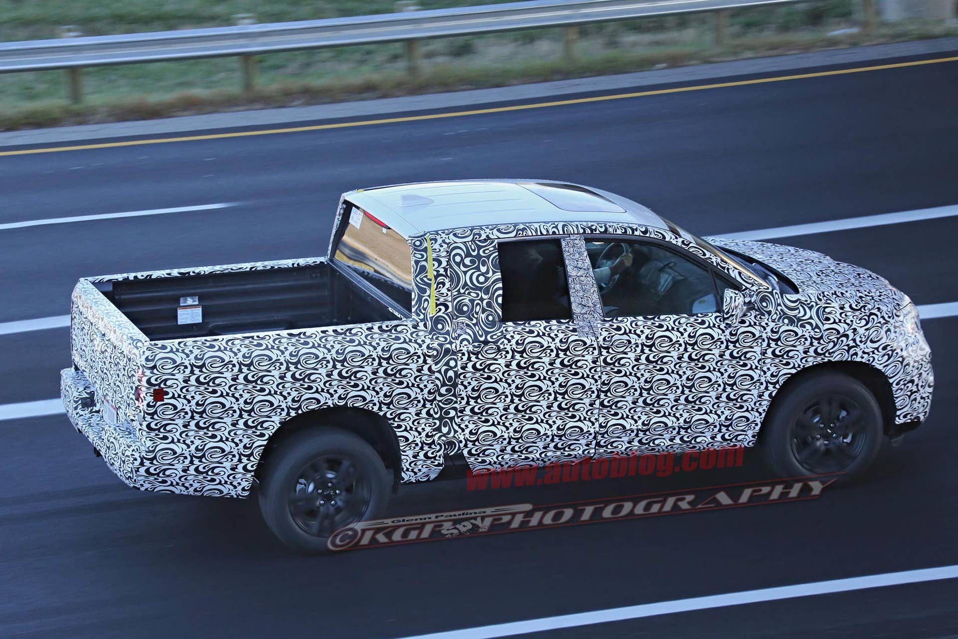 2017 Honda Ridgeline camouflaged above