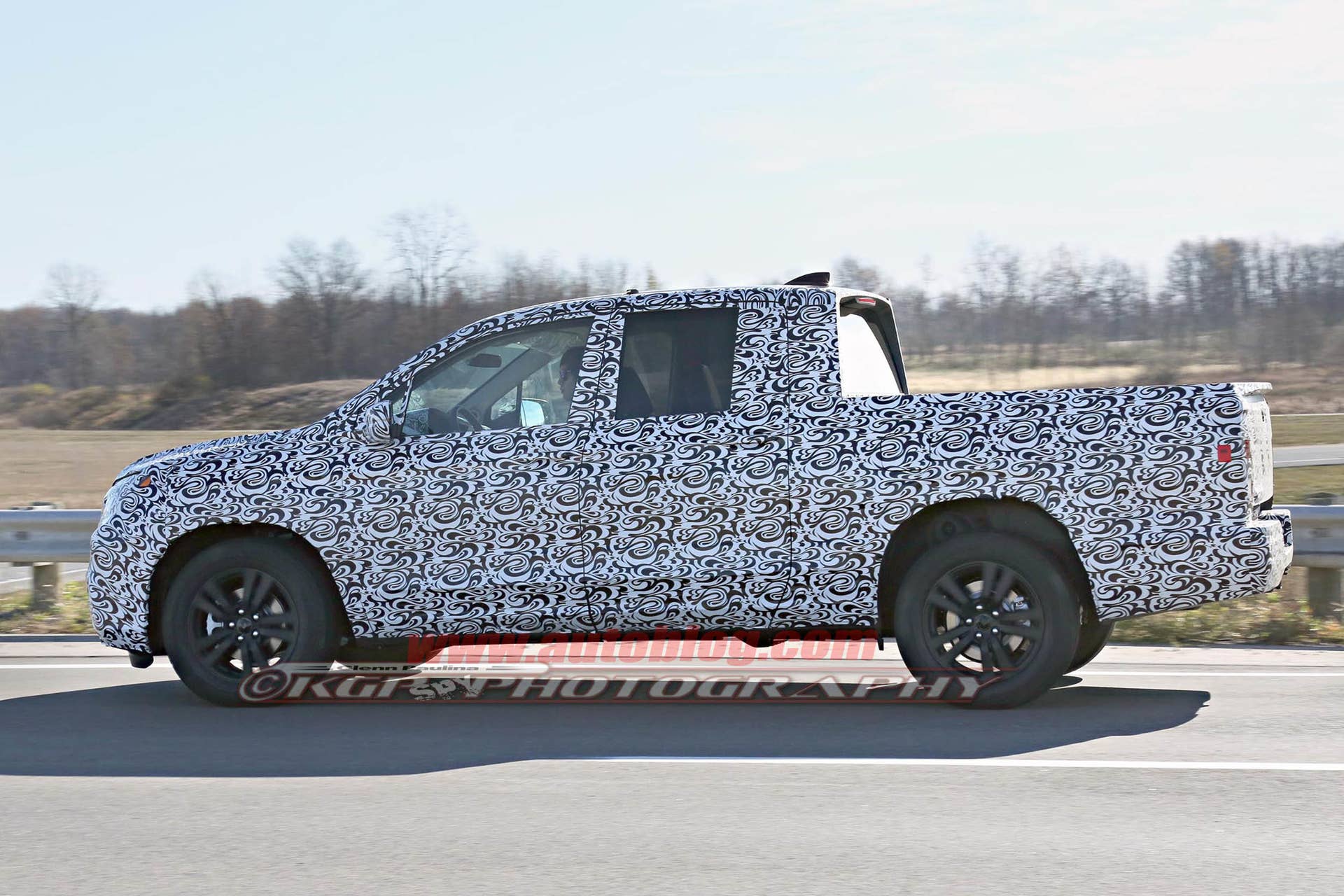 2017 Honda Ridgeline camouflaged