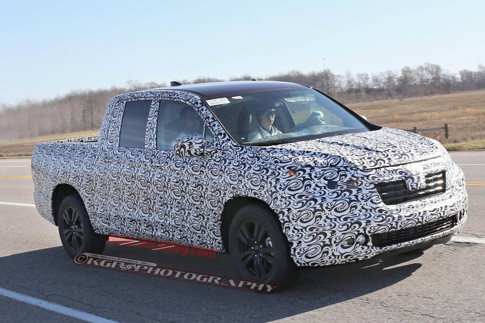 2017 Honda Ridgeline front 3/4