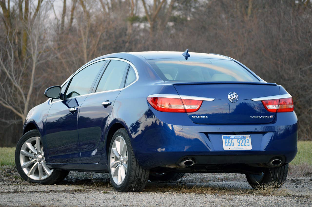 2013 Buick Verano Turbo rear 3/4 view
