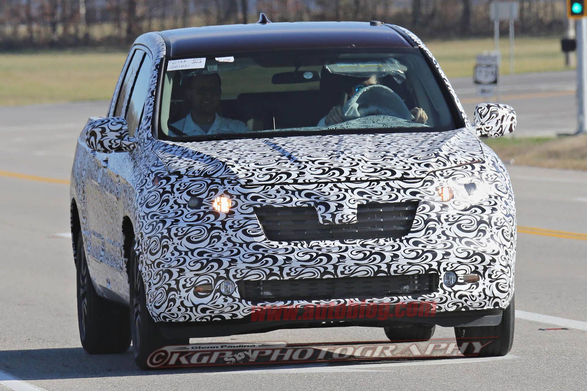 2017 Honda Ridgeline prototype front