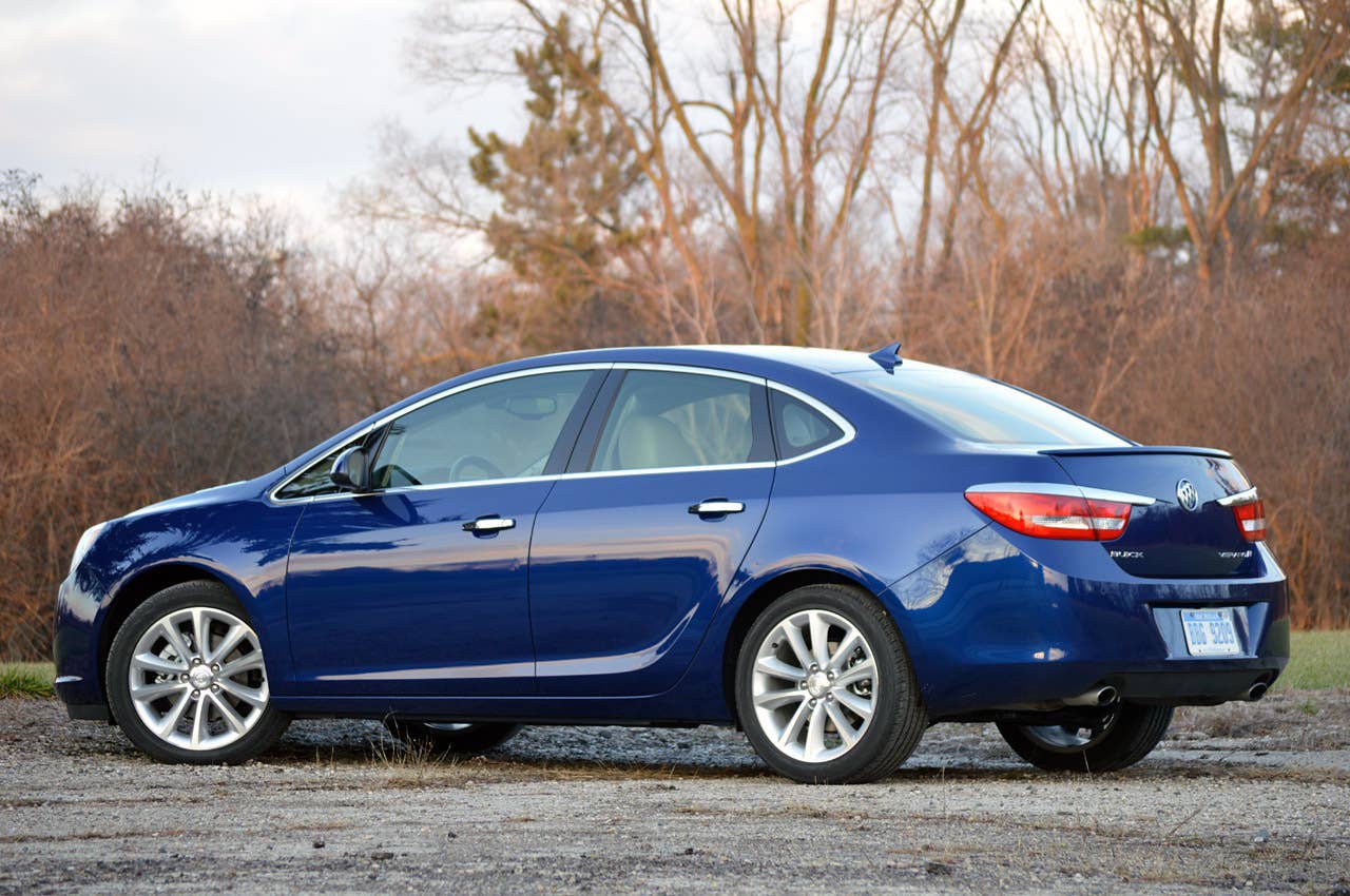 2013 Buick Verano Turbo rear 3/4 view