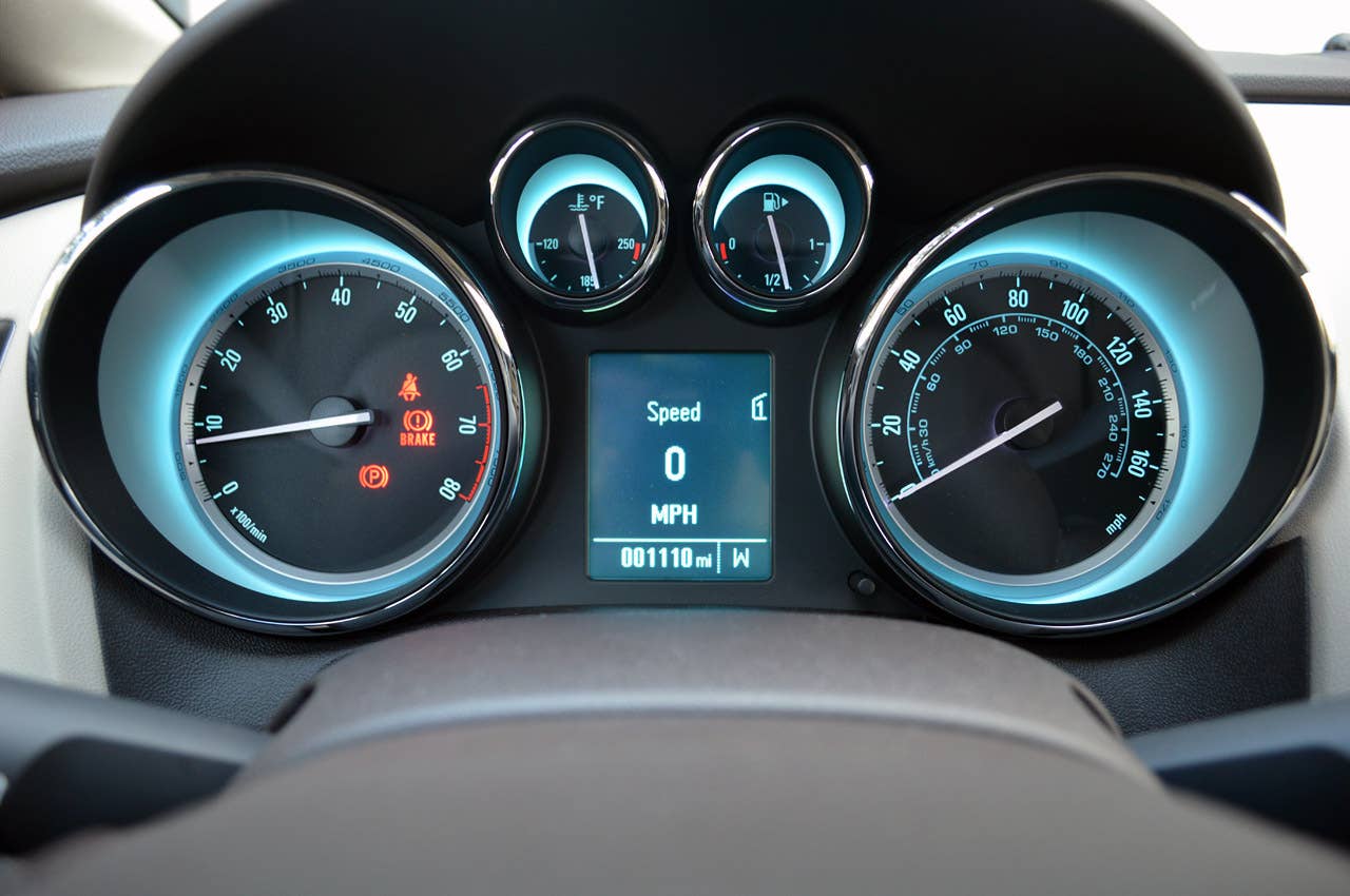 2013 Buick Verano Turbo gauges