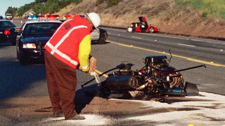 FERRARI CRASH
