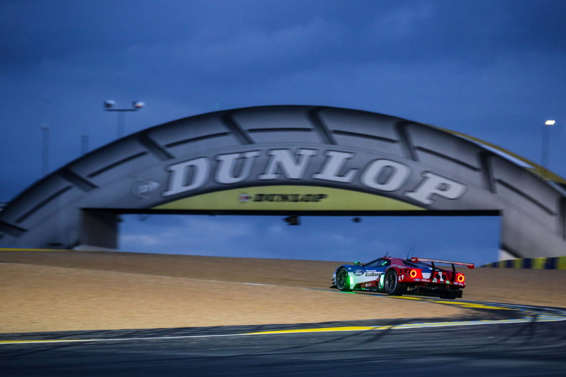 LE MANS, FRANCE - JUNE 15: The #67 Ford GT of Marino Franchitti, of Great Britain, Andy Priaulx, of Germany, and Harry Tincknell, of Great Britain, races on the track during opening practice for the 24 Hours of Le Mans on June 15, 2016 in Le Mans, France. (Photo by Brian Cleary/Getty Images)
