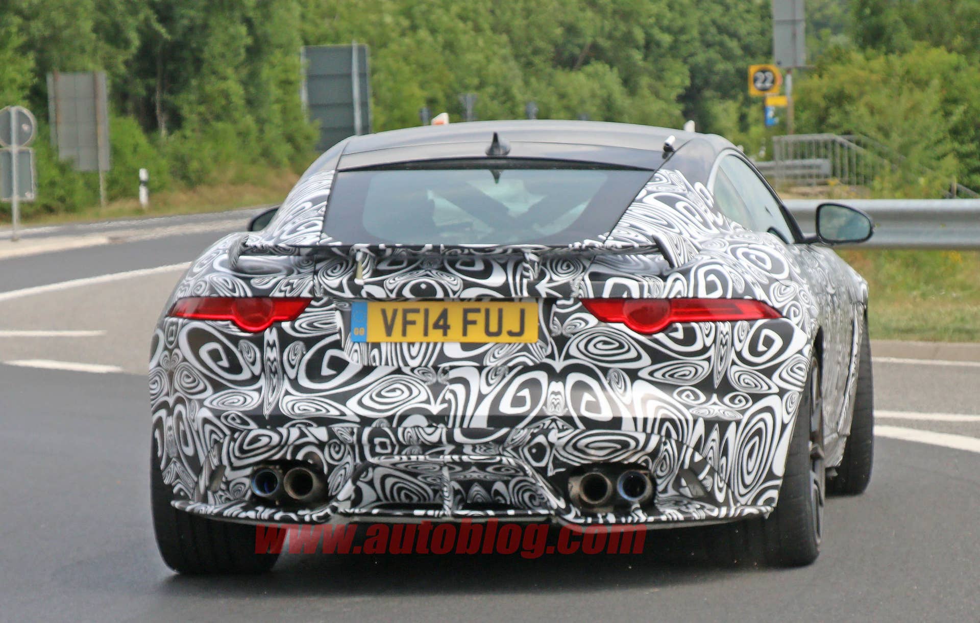 Jaguar F-Type SVR prototype rear