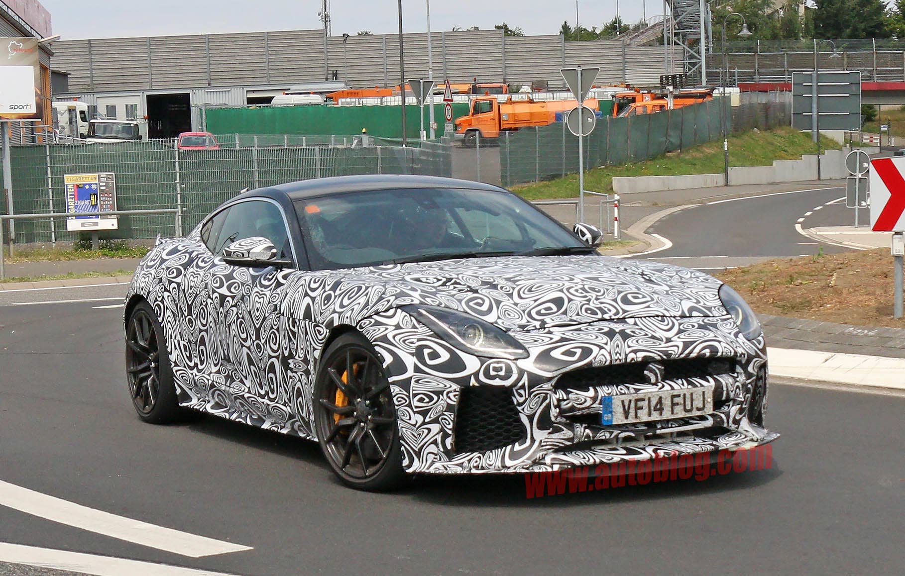 Jaguar F-Type R-S prototype front 3/4