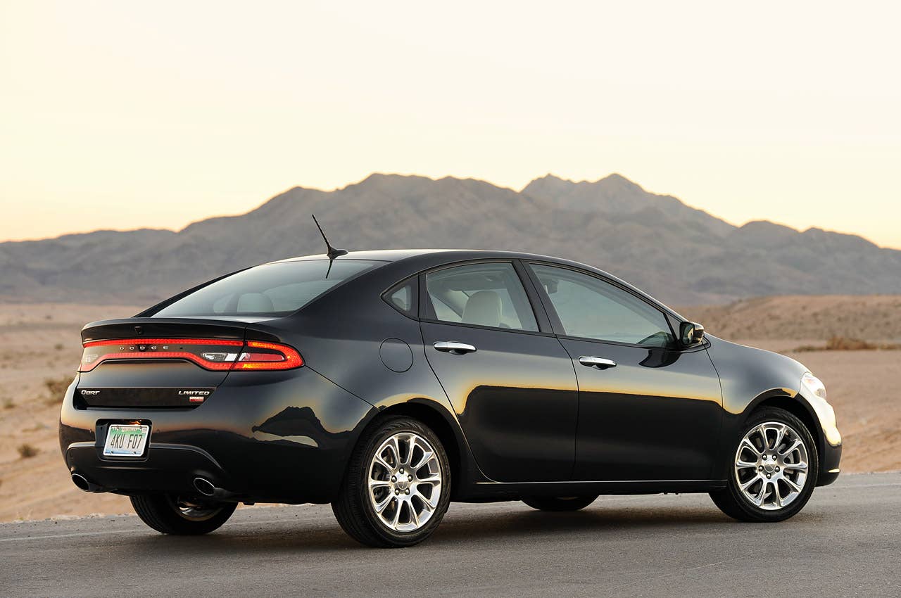 2013 Dodge Dart rear 3/4 view