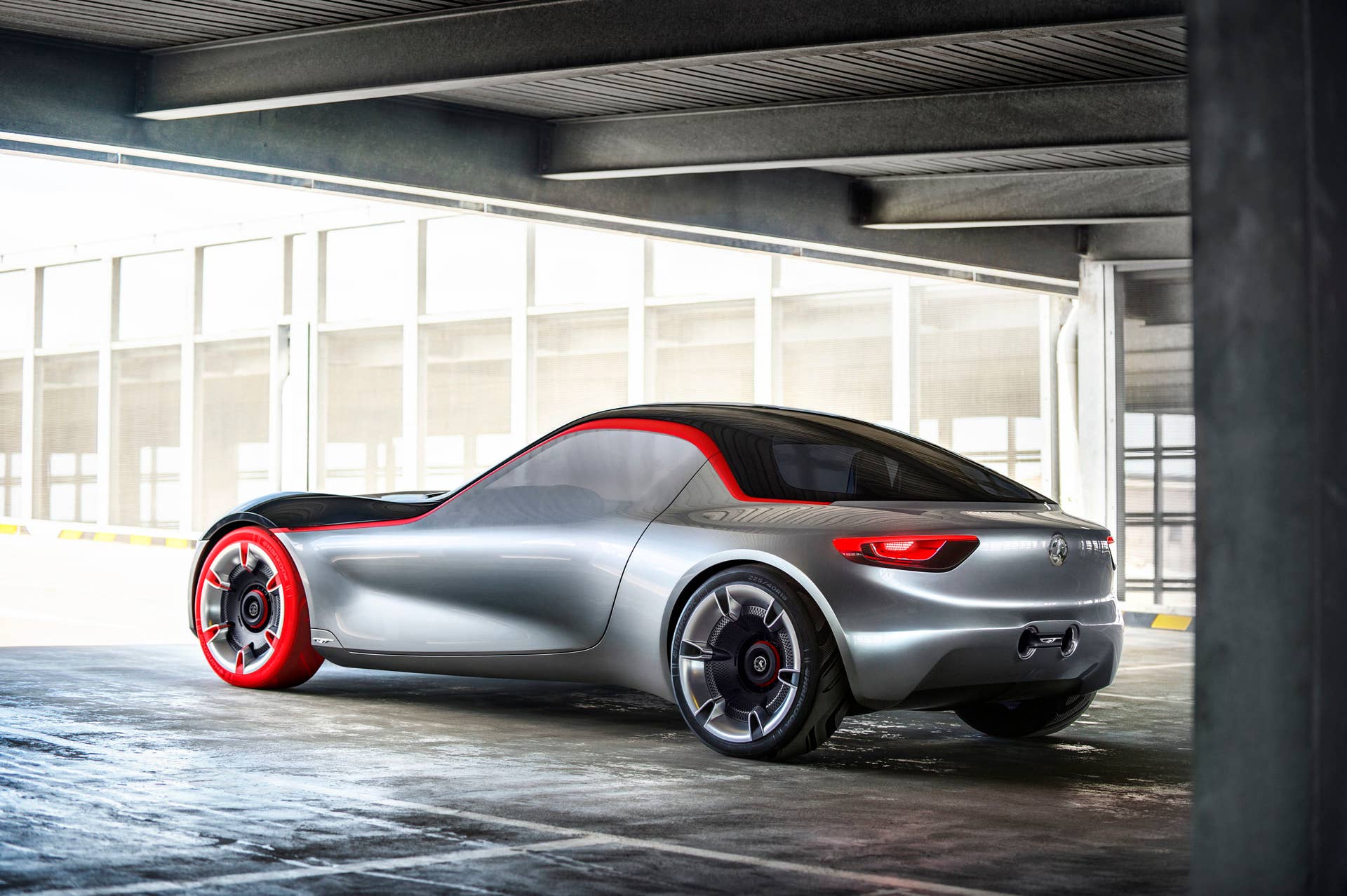 vauxhall gt concept rear three quarters