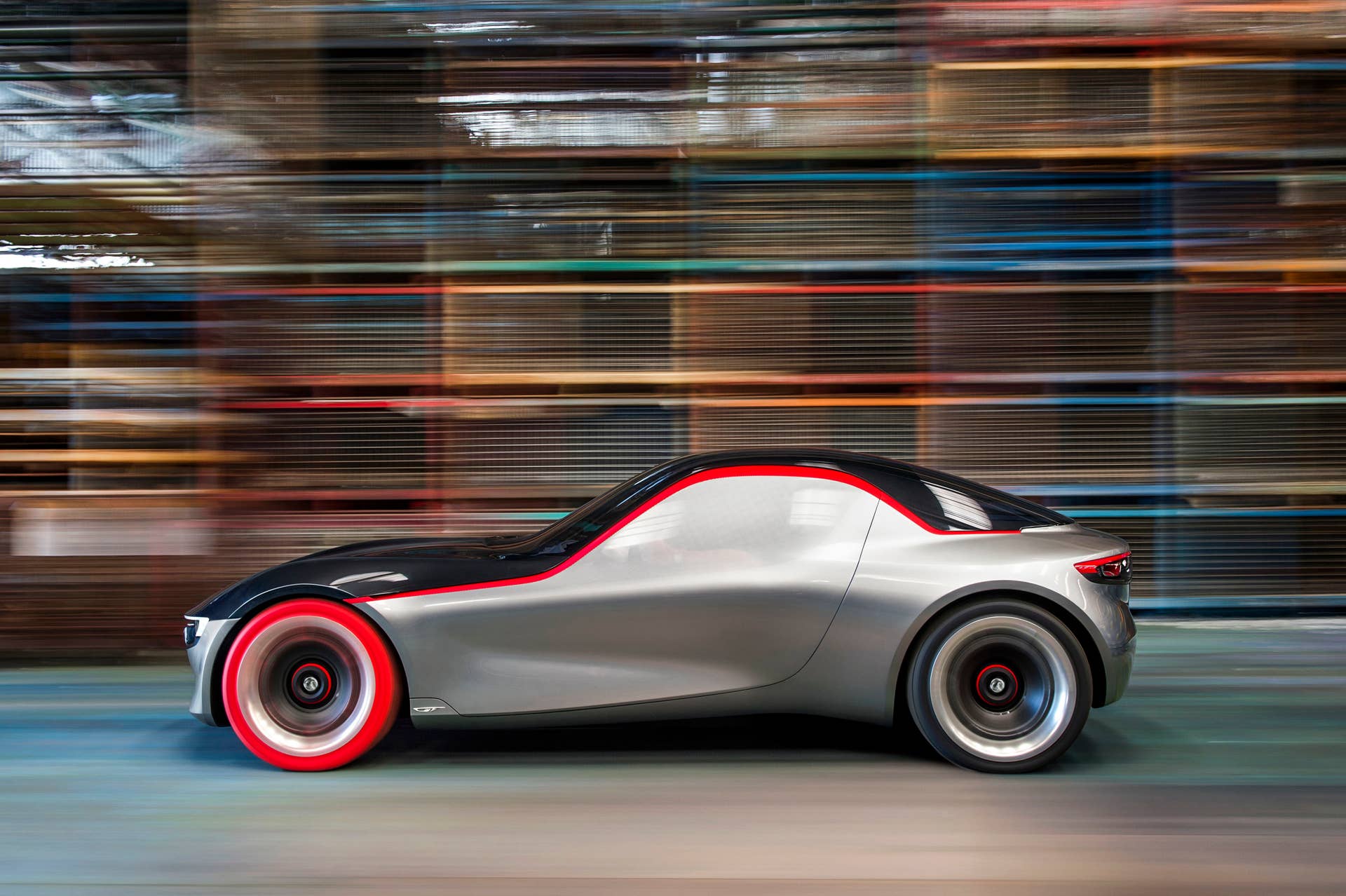 vauxhall gt concept side on street