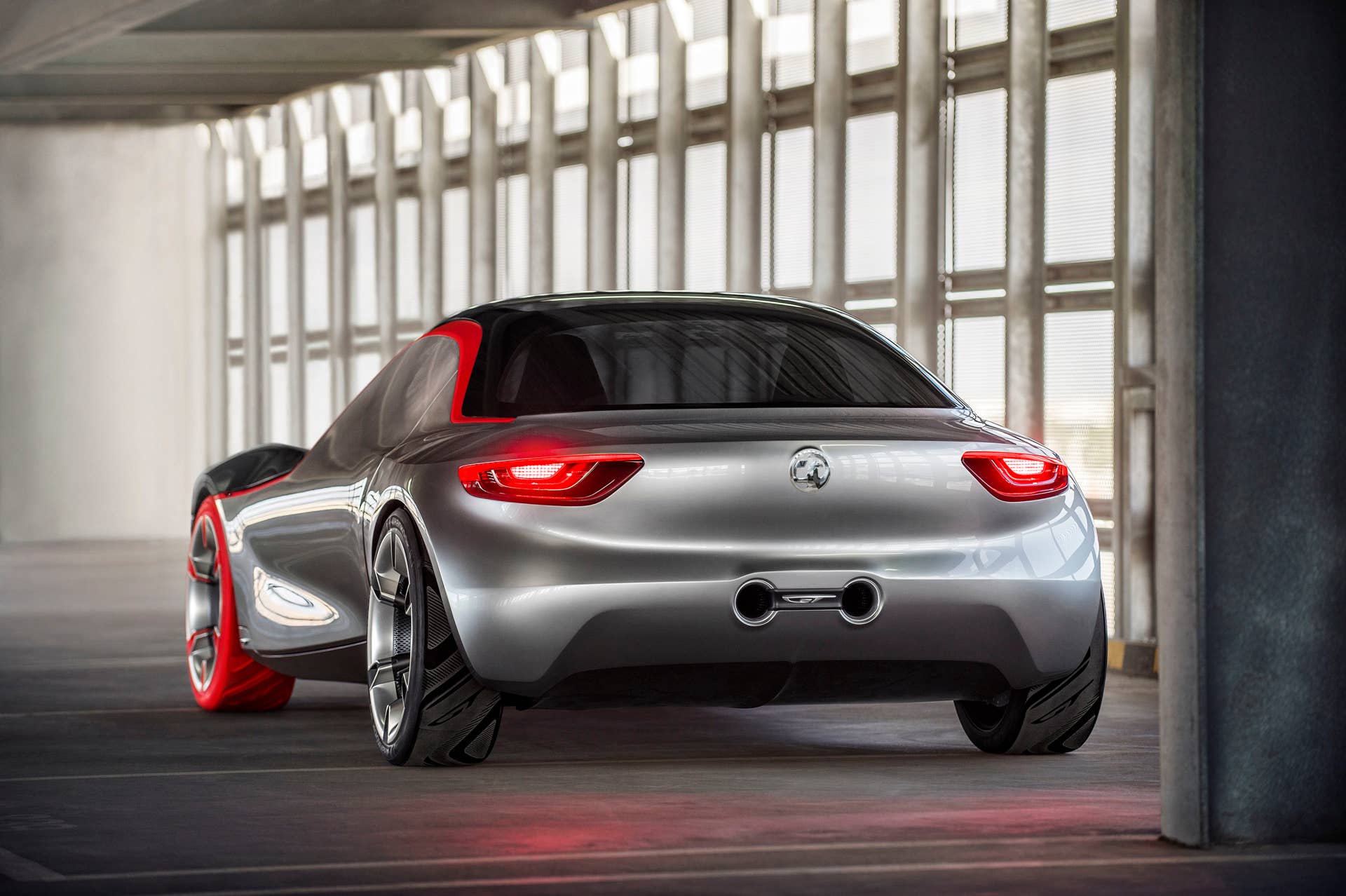 vauxhall gt concept rear taillights and exhaust