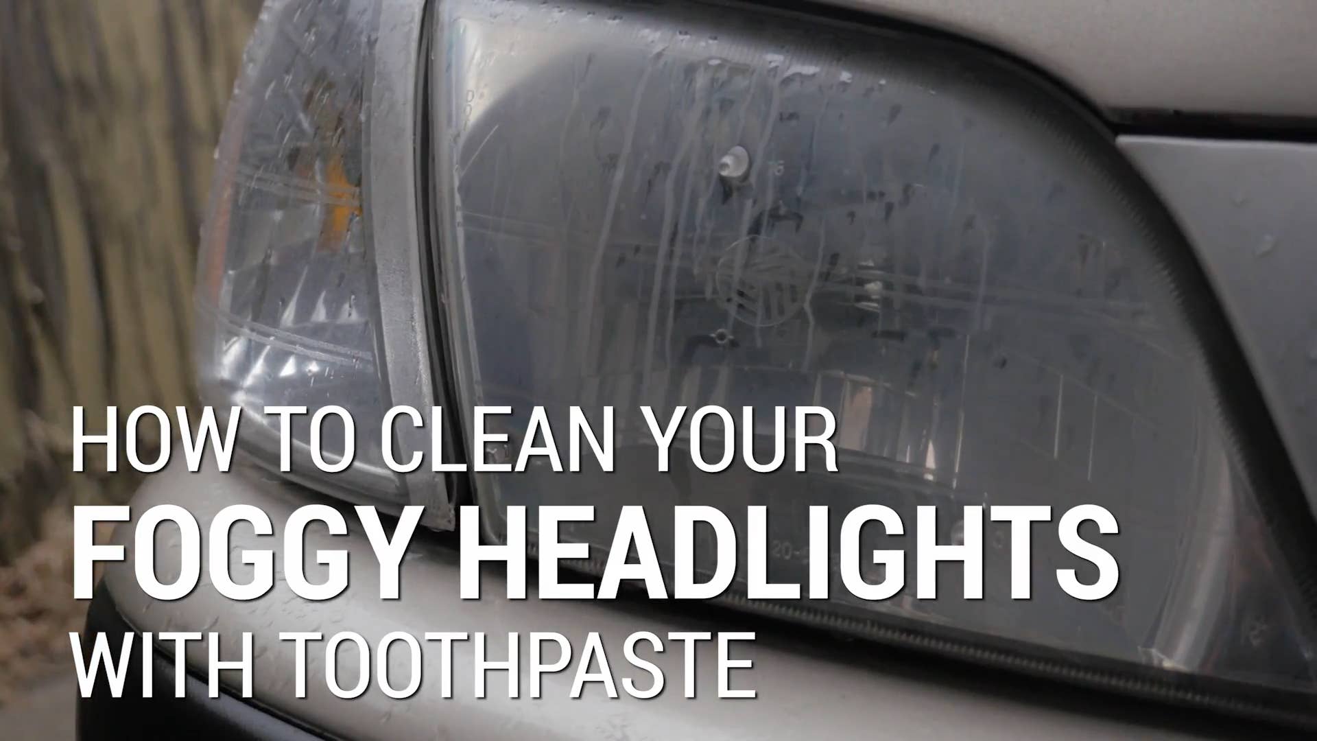 How To Clean Foggy Headlights With Toothpaste | Car Hacks