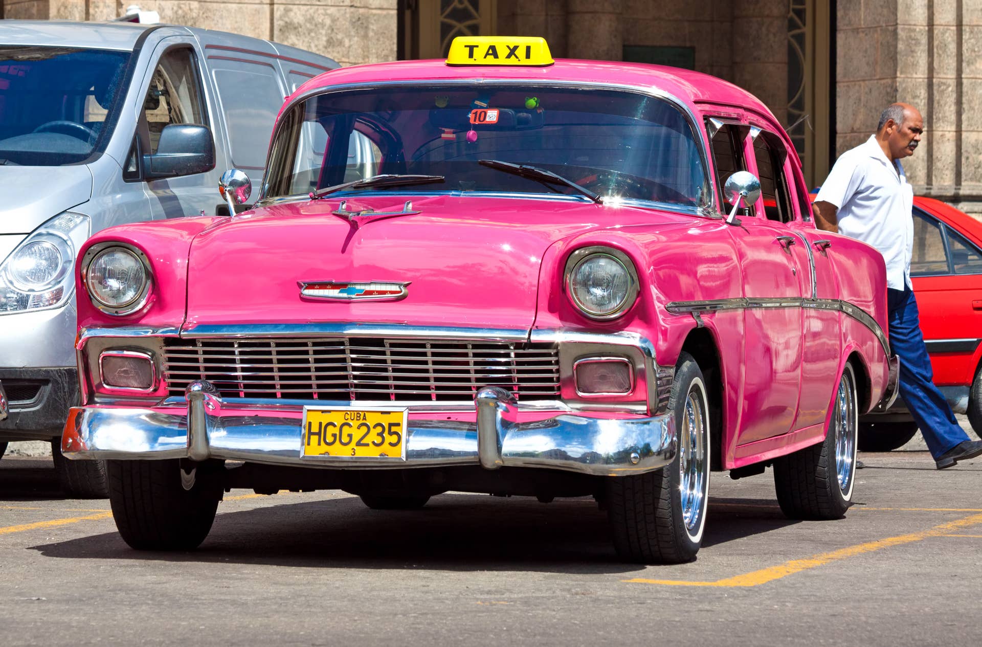 HAVANA-AUGUST 12:Old classic Chevrolet August 12,2011 in Havana.Under the current law that the government plans to change before 2012,Cubans can only trade cars that were on the road before 1959