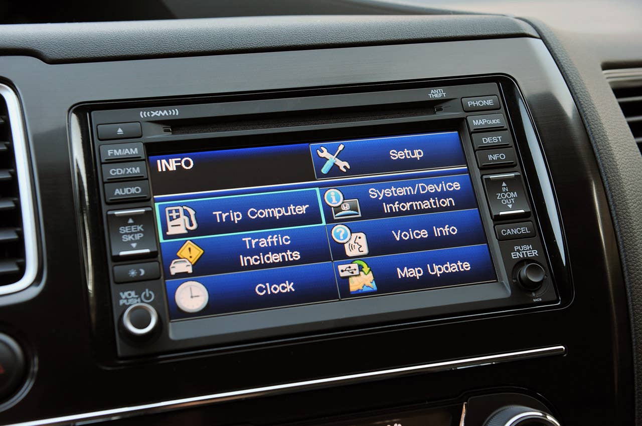 2013 Honda Civic info display