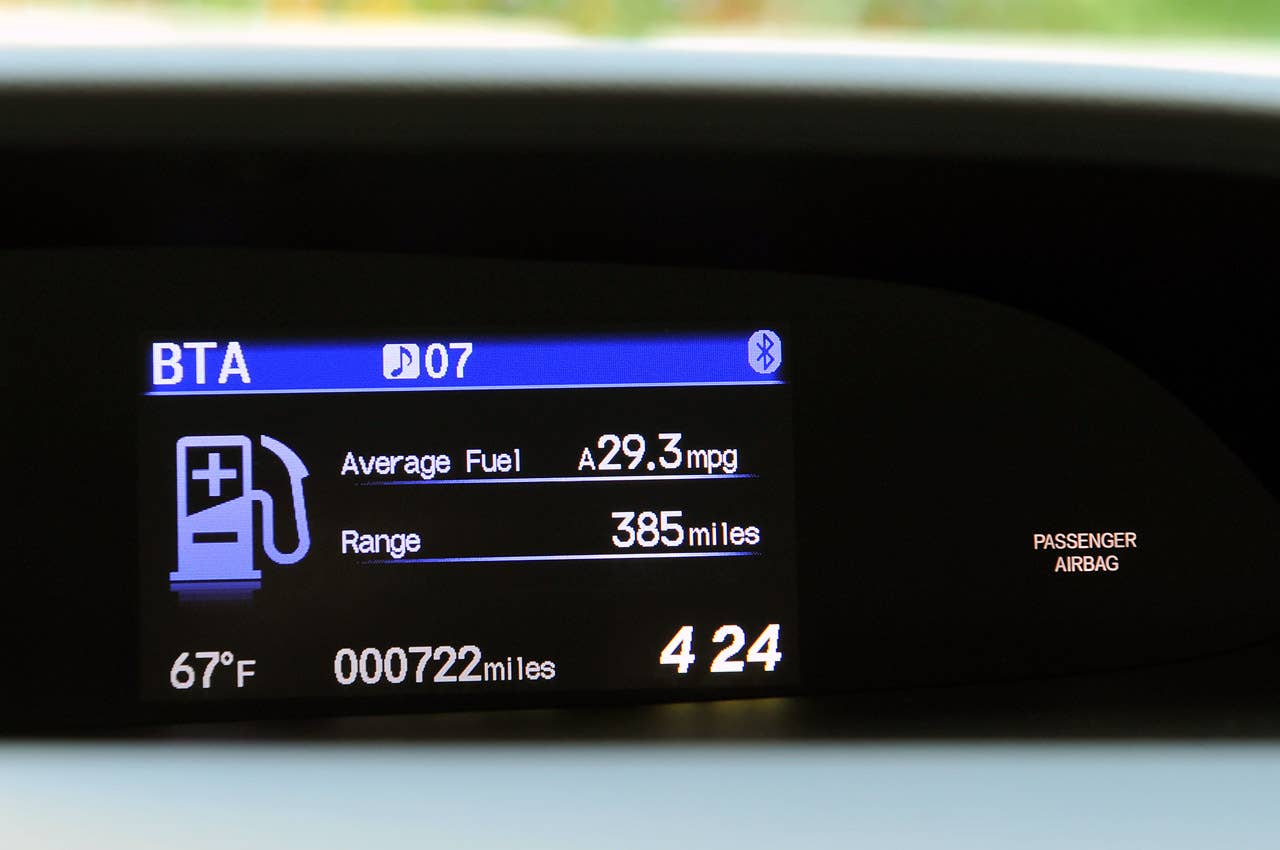 2013 Honda Civic trip display