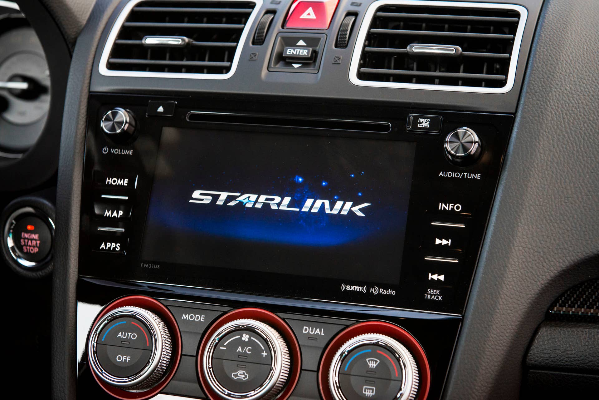 2016 subaru wrx starlink infotainment system