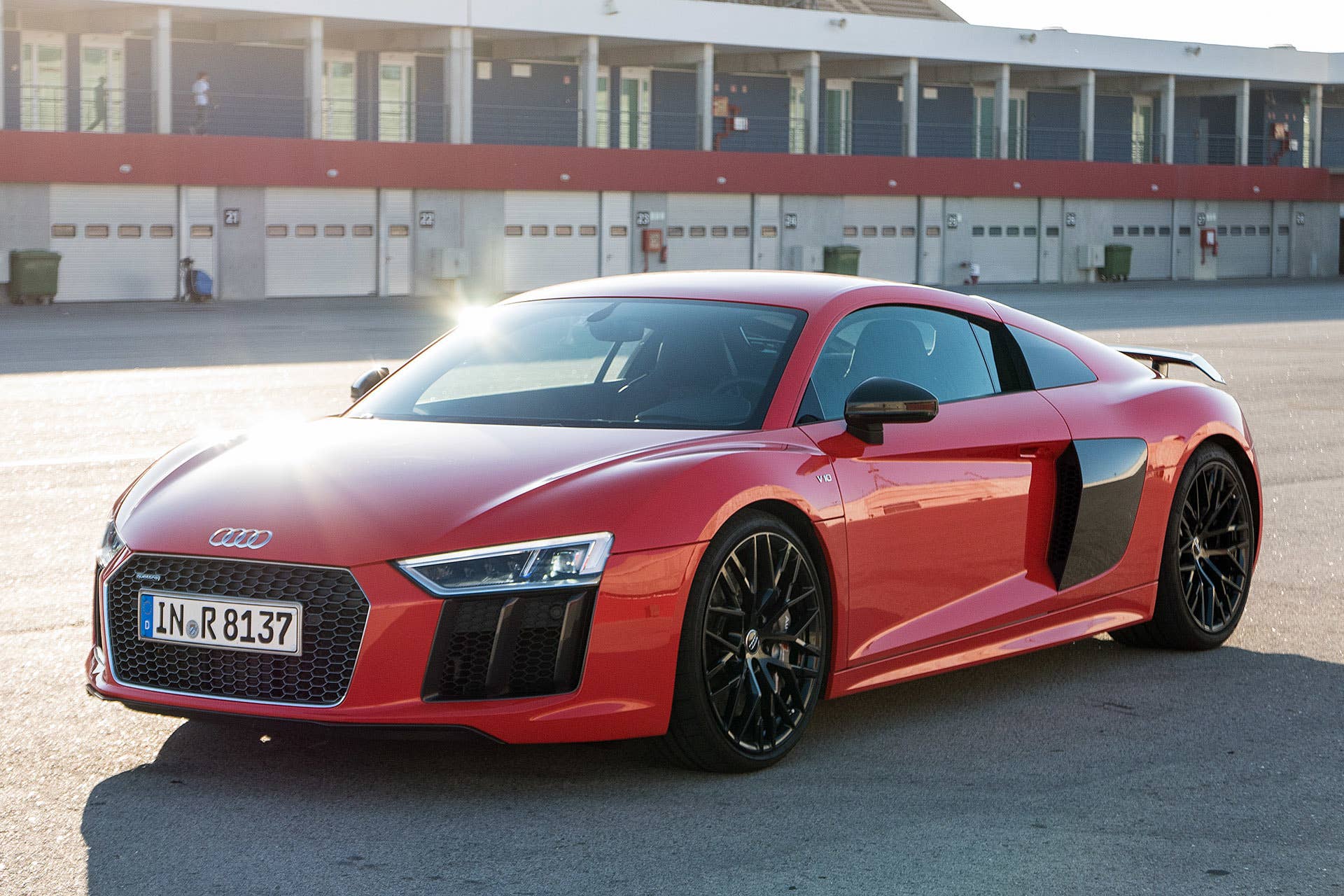 2017 Audi R8 front 3/4 view