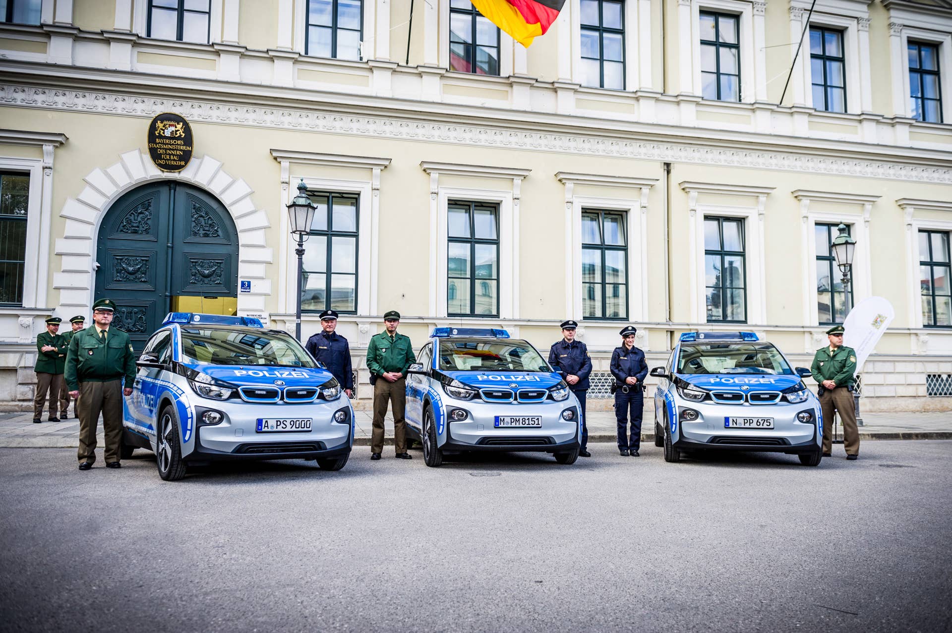 BMW i3 police cars in Bavaria