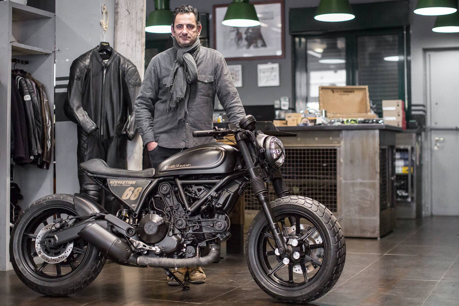 ducati scrambler revolution with builder